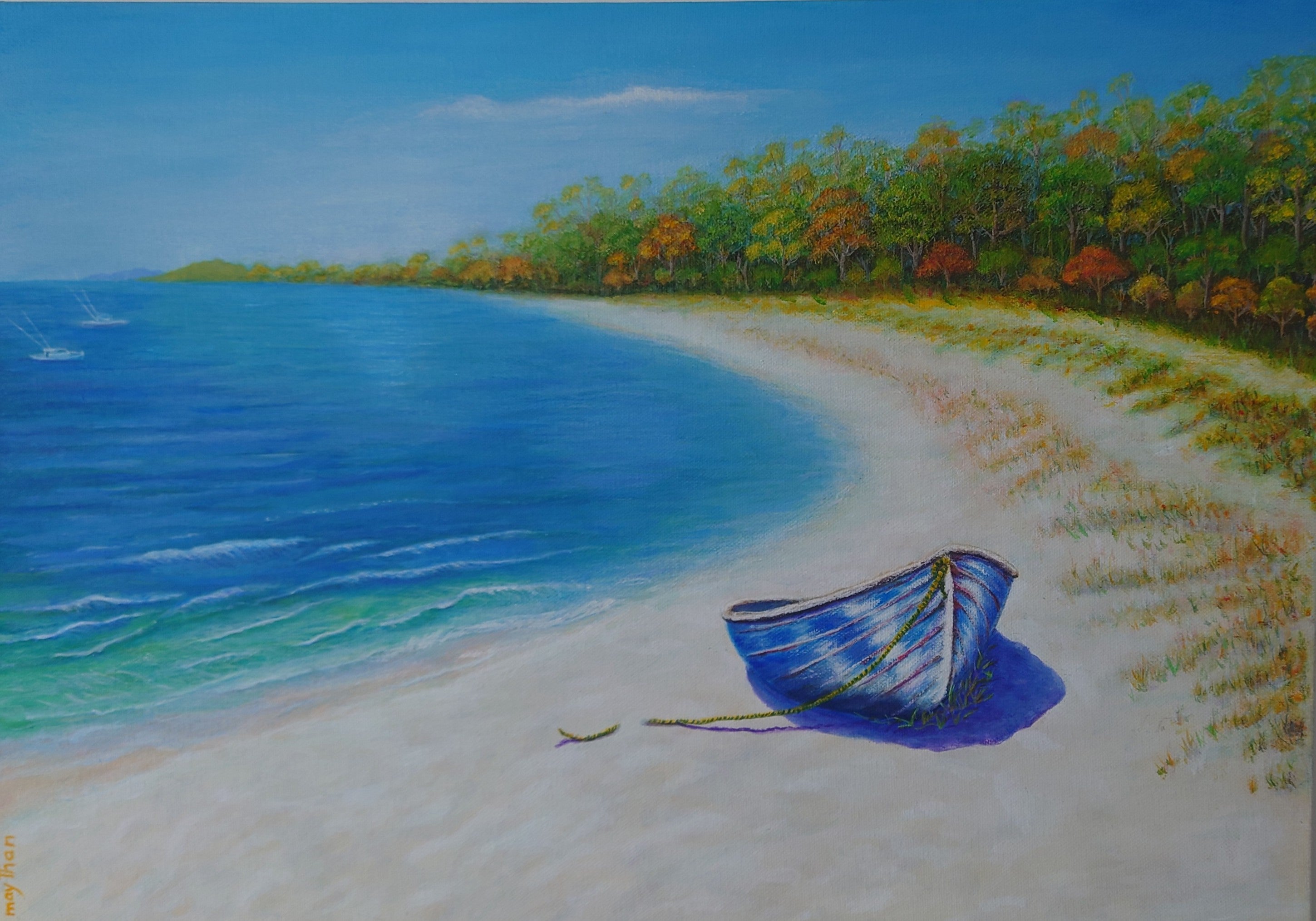 A lonely boat