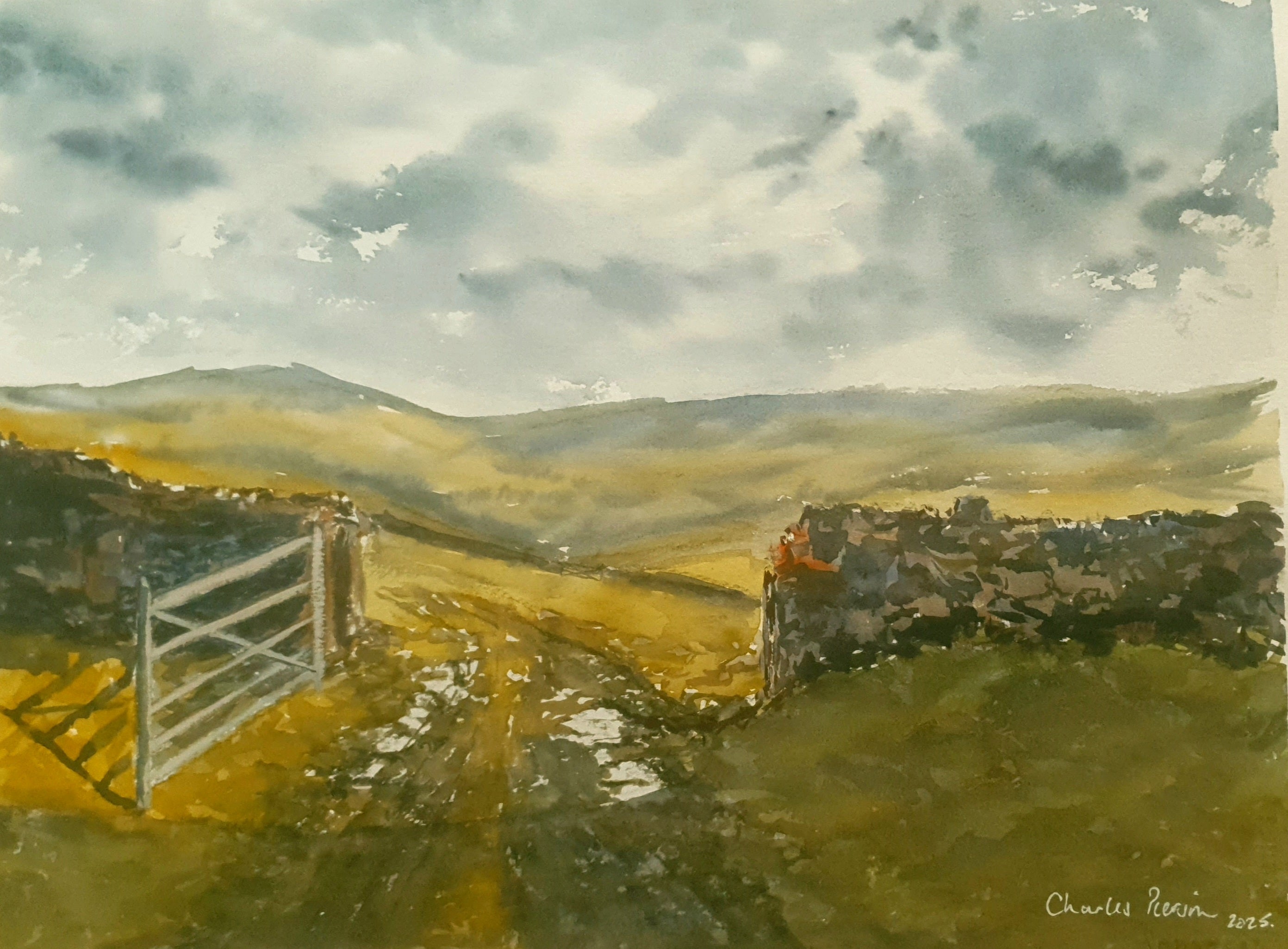 Gateway to the Moors. 15x11 inches.  (Unframed)
