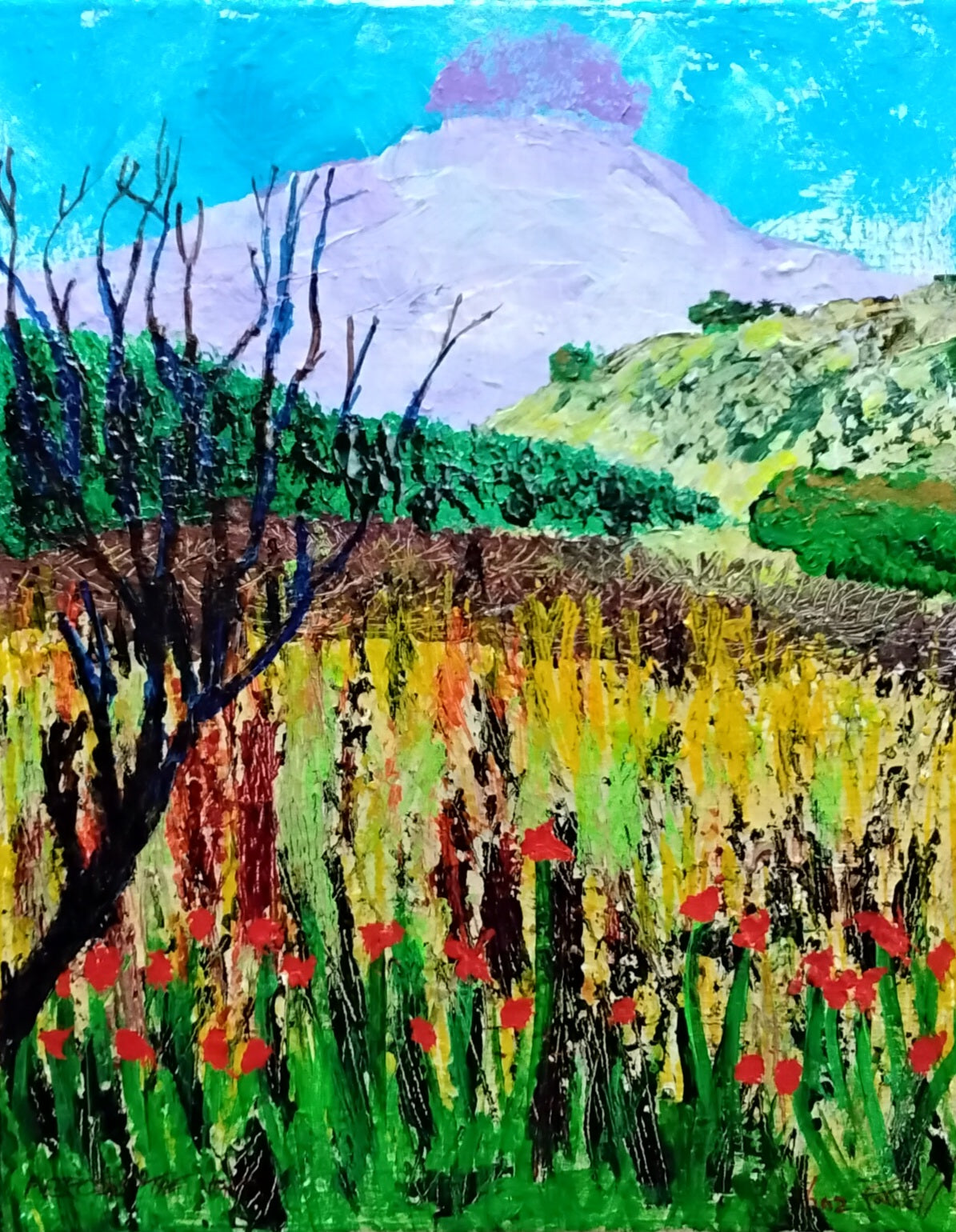Across the valley