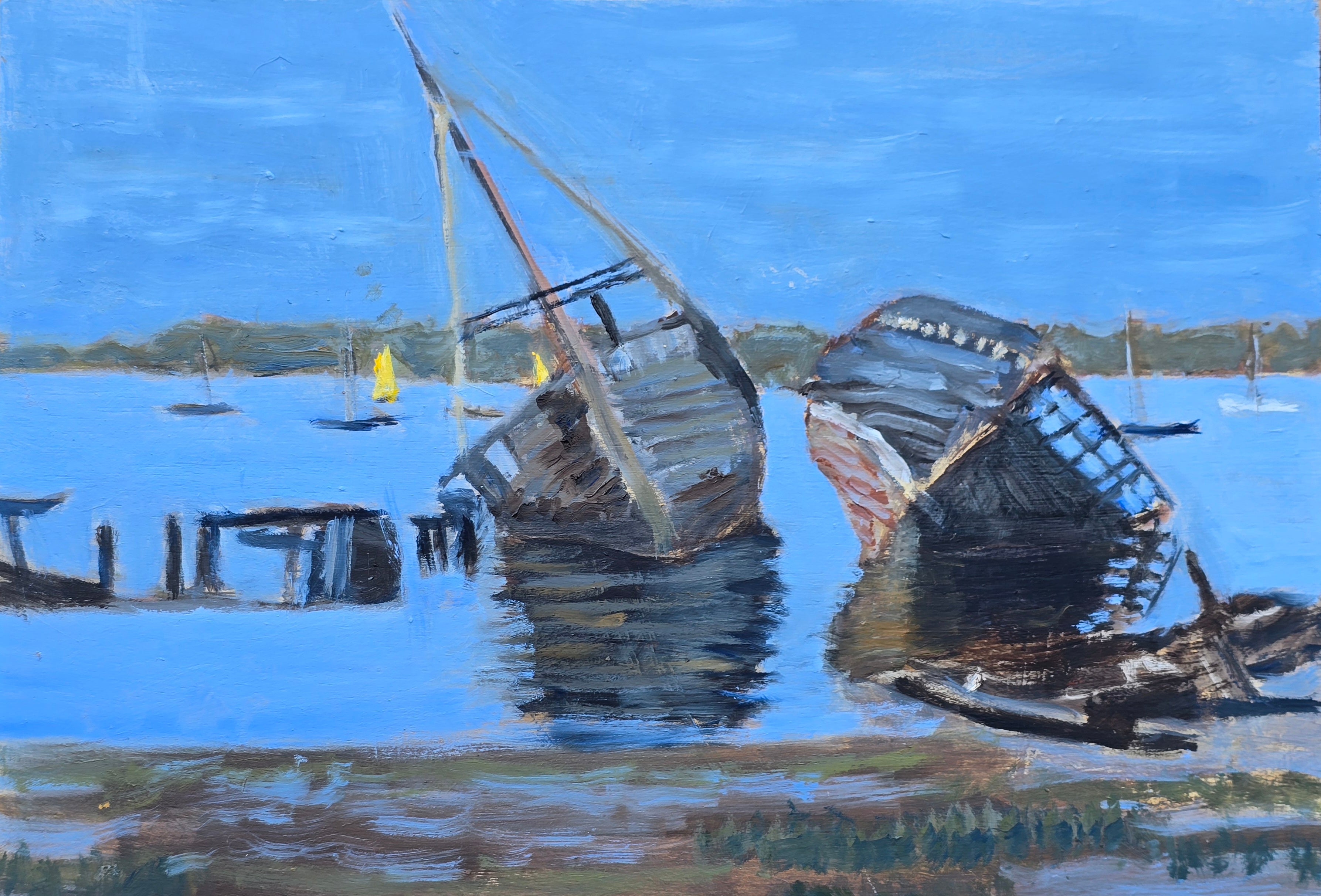 The Wrecks at Pin Mill, Suffolk