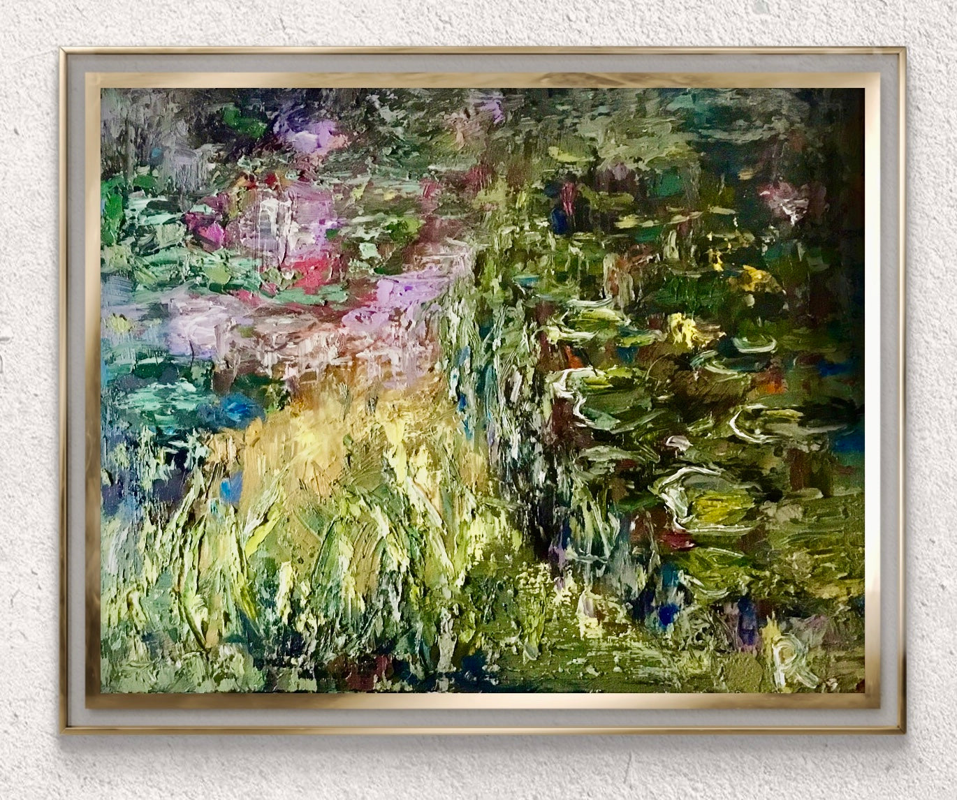 The Hidden Water Garden – Impressionist Canvas Painting