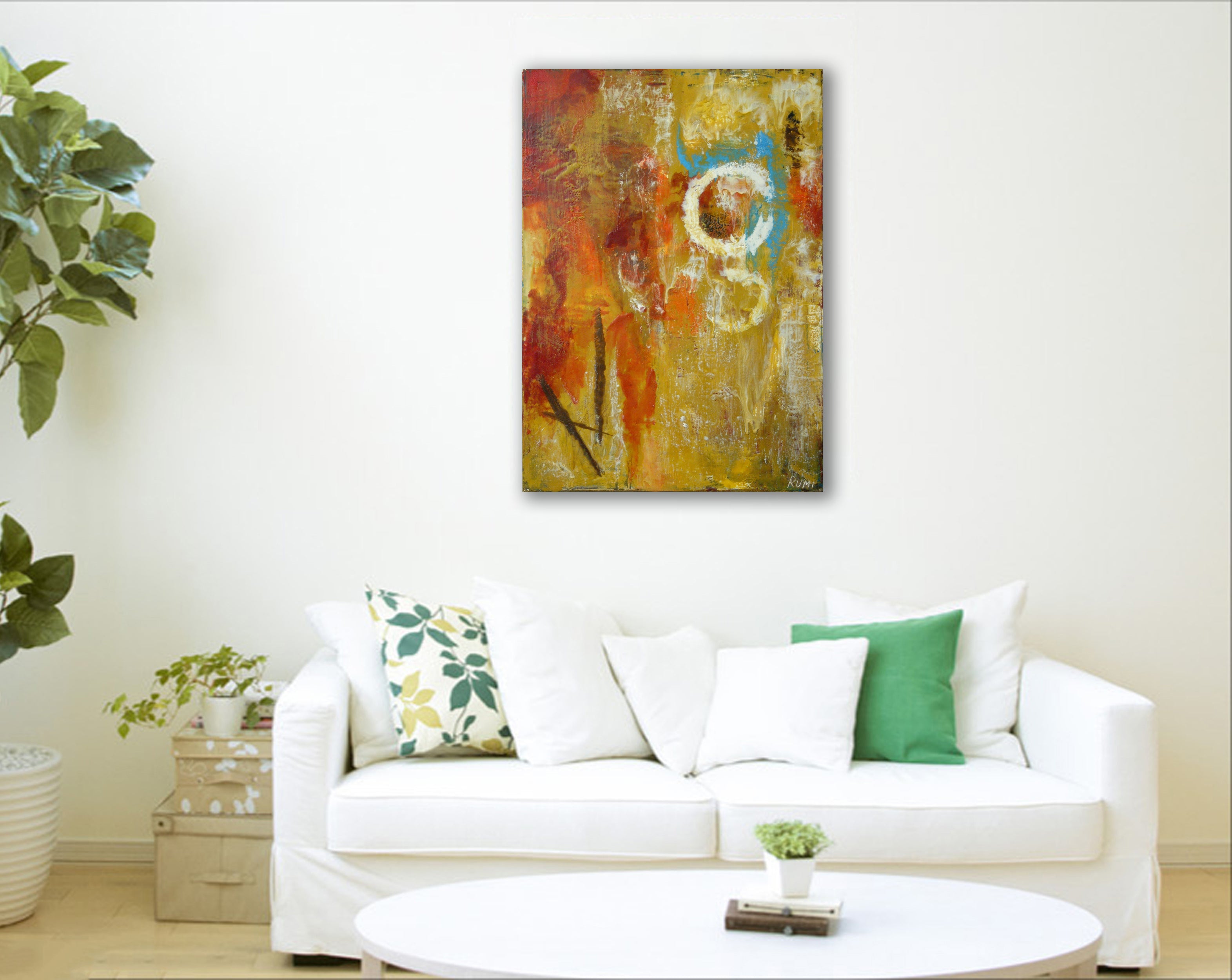 "Bright Days". Encaustic