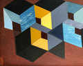 Cubes in blue