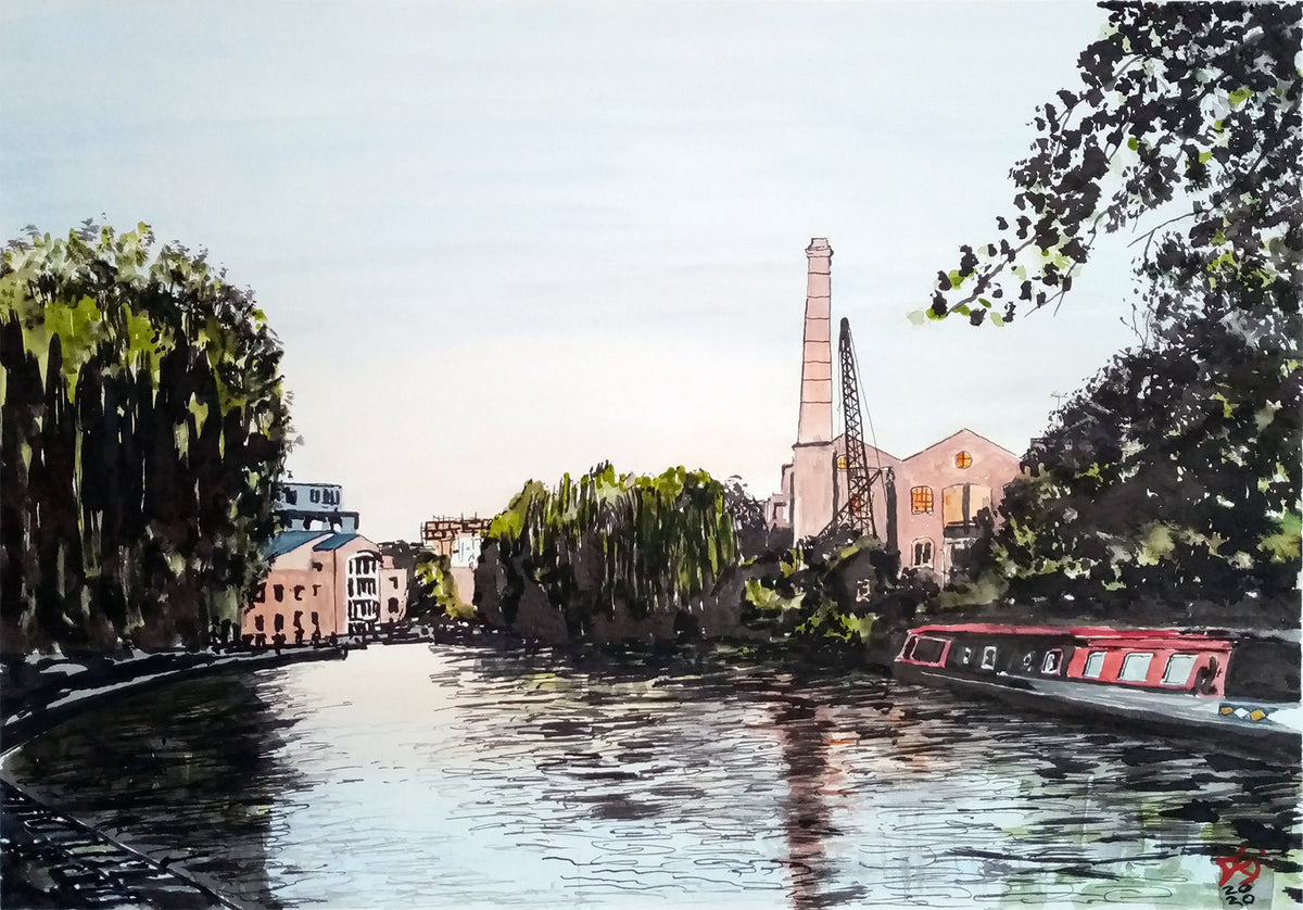City Road Lock, Islington, London , UK
