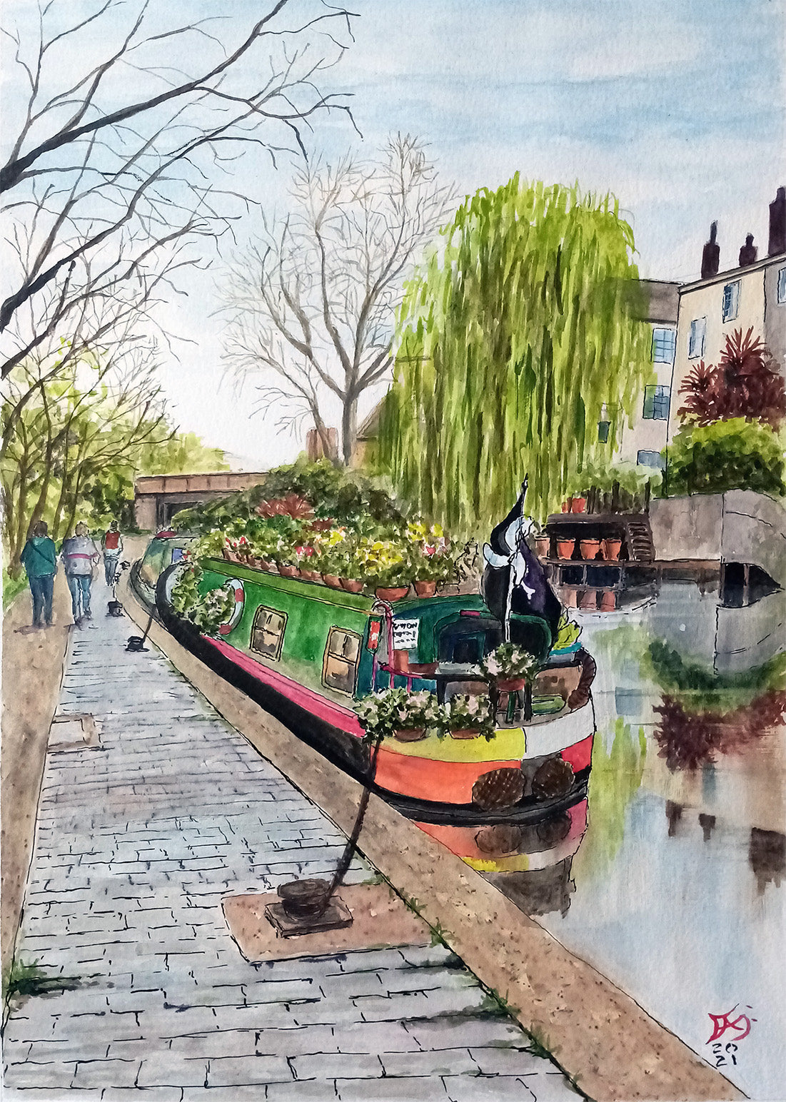 Regents Canal Toward Camden Town London
