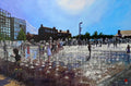 The Summer in Granary Square Kings Cross London UK