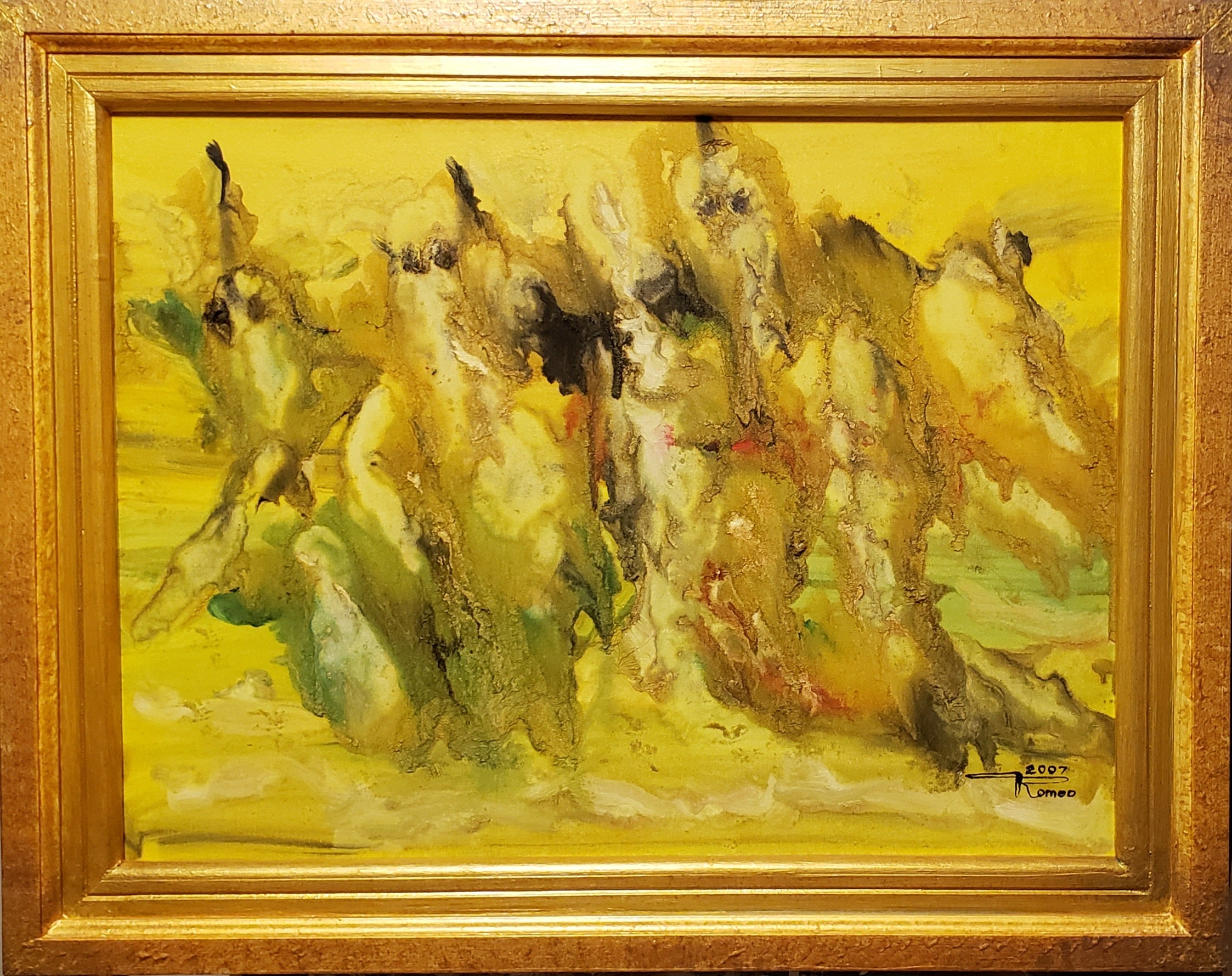 Nessum dorma Puccini, oil on canvas, 18x24x1 inch, with frame, SKU 3023