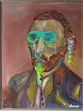 Van Gogh, oil on canvas, with frame, 14x18X1 inch, SKU 3044