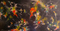 1 Million light years Galaxy, Oil on plywood, 24x48 inch, SKU 3057