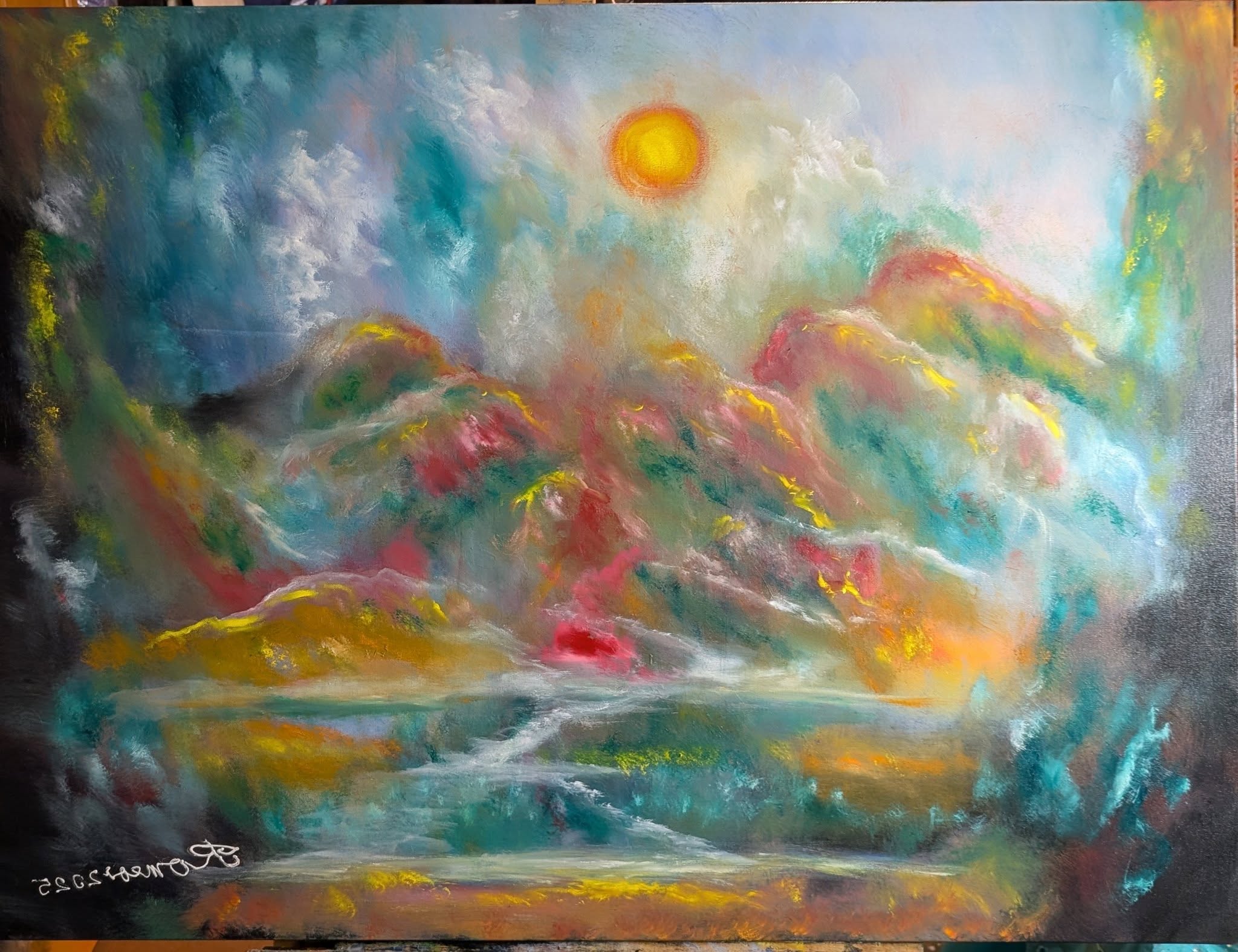 The Eden Garden oil on canvas, 36x48 inch, 92x122 cm, SKU 3089