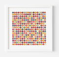 Three Hundred And Twenty Nine Splash Dots Painting With Gold Leaf