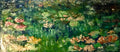 Waterlillies pond original oil painting on large canvas