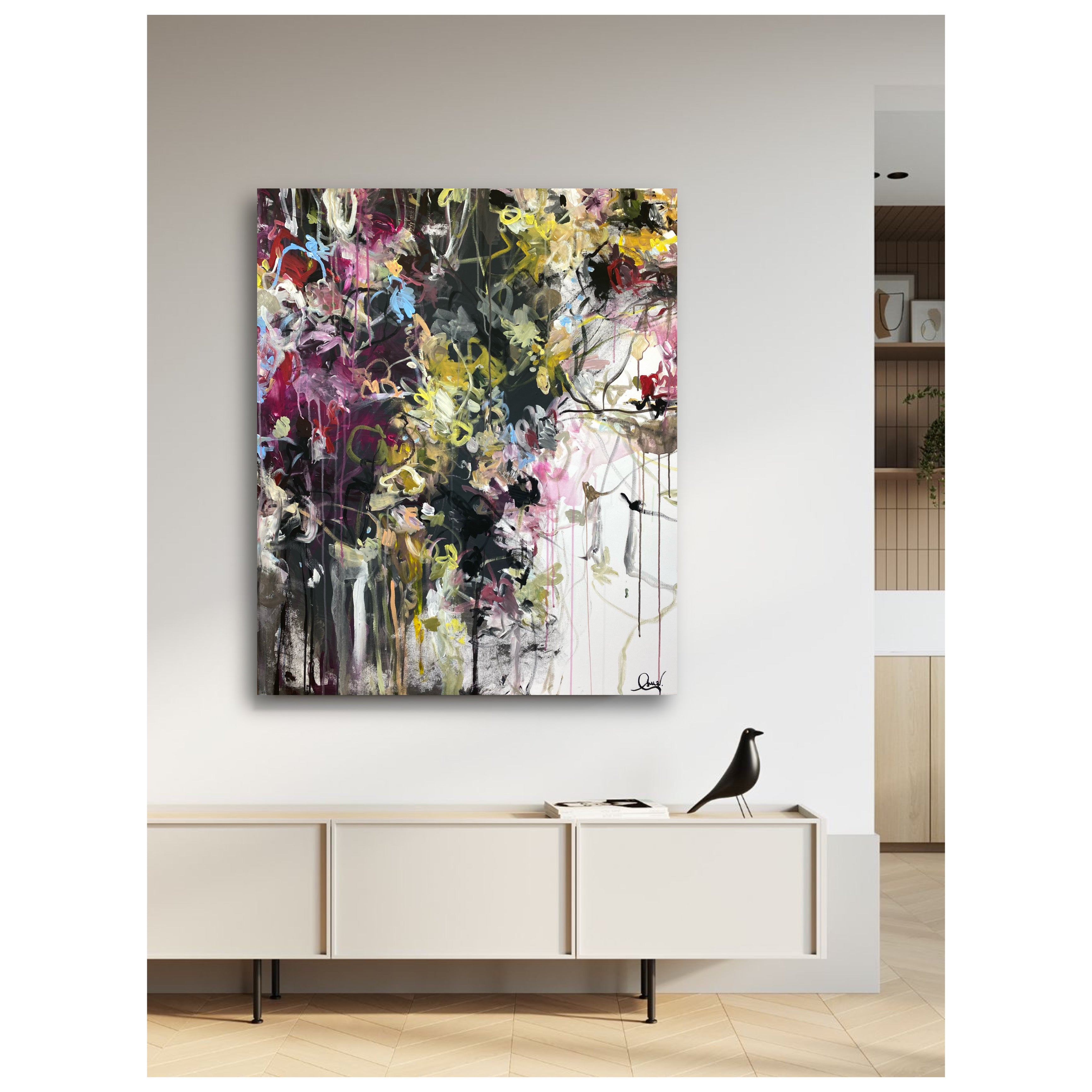 A long time ago - Large abstract art