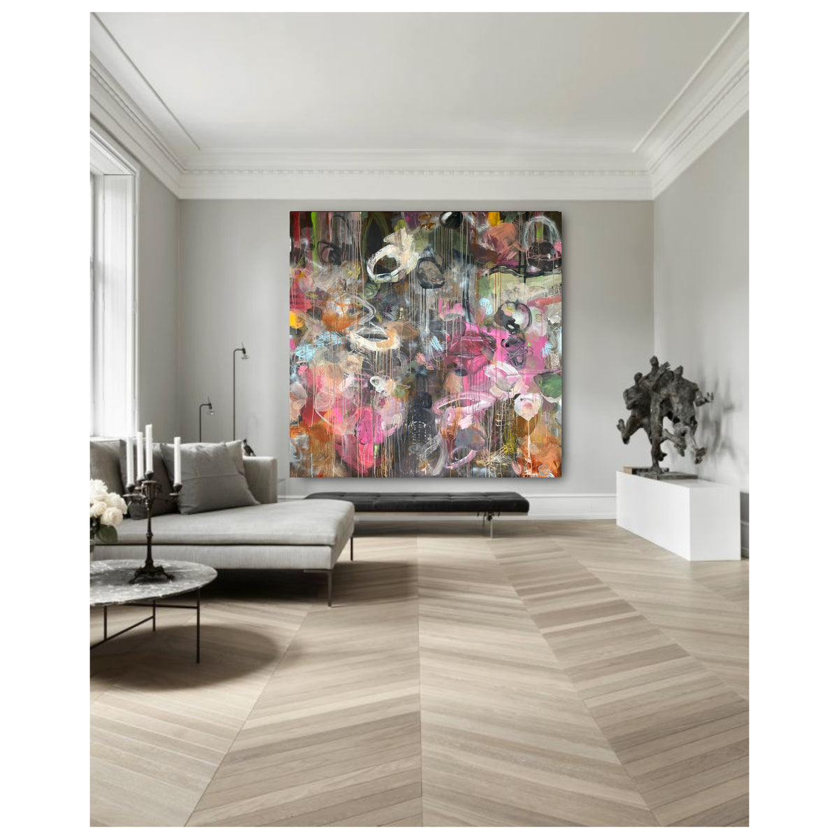 Setting the tone - Oversized abstract art XXL