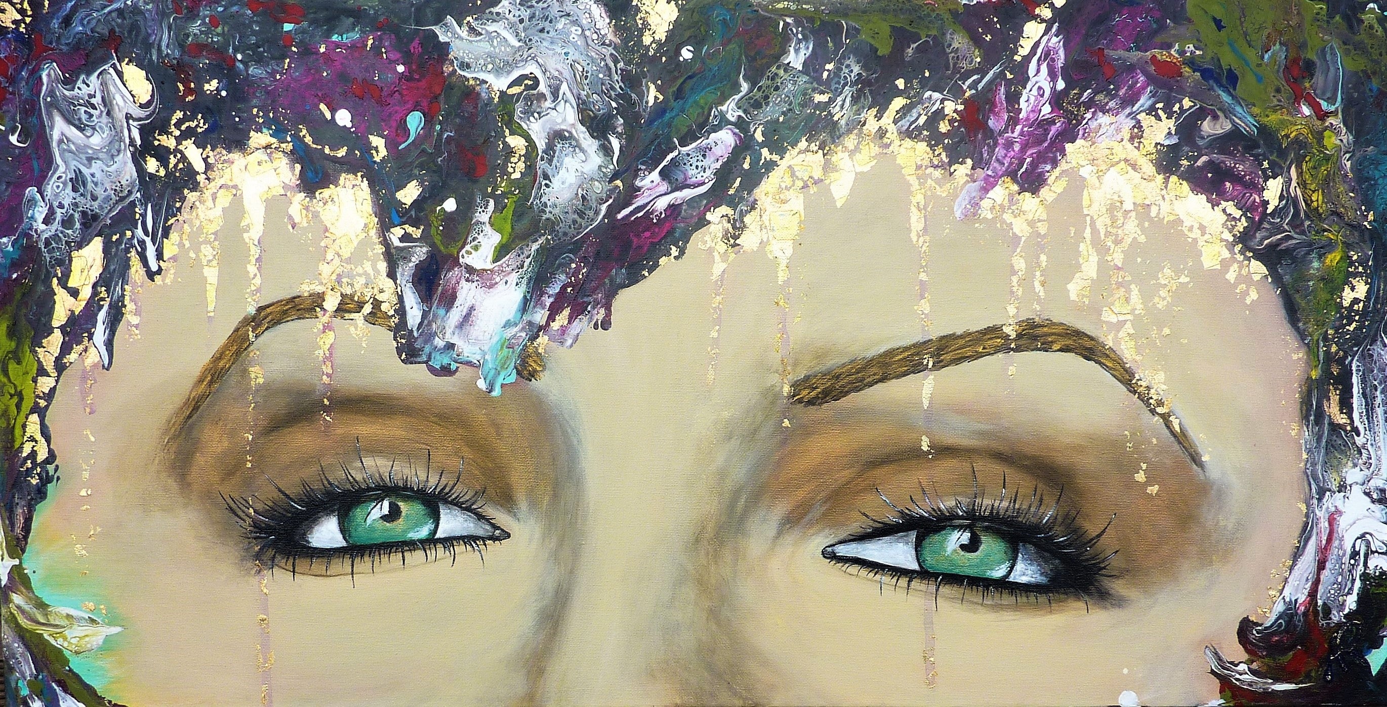 My way mixed media painting