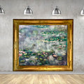Waterlillies pond Monet inspired large canvas art