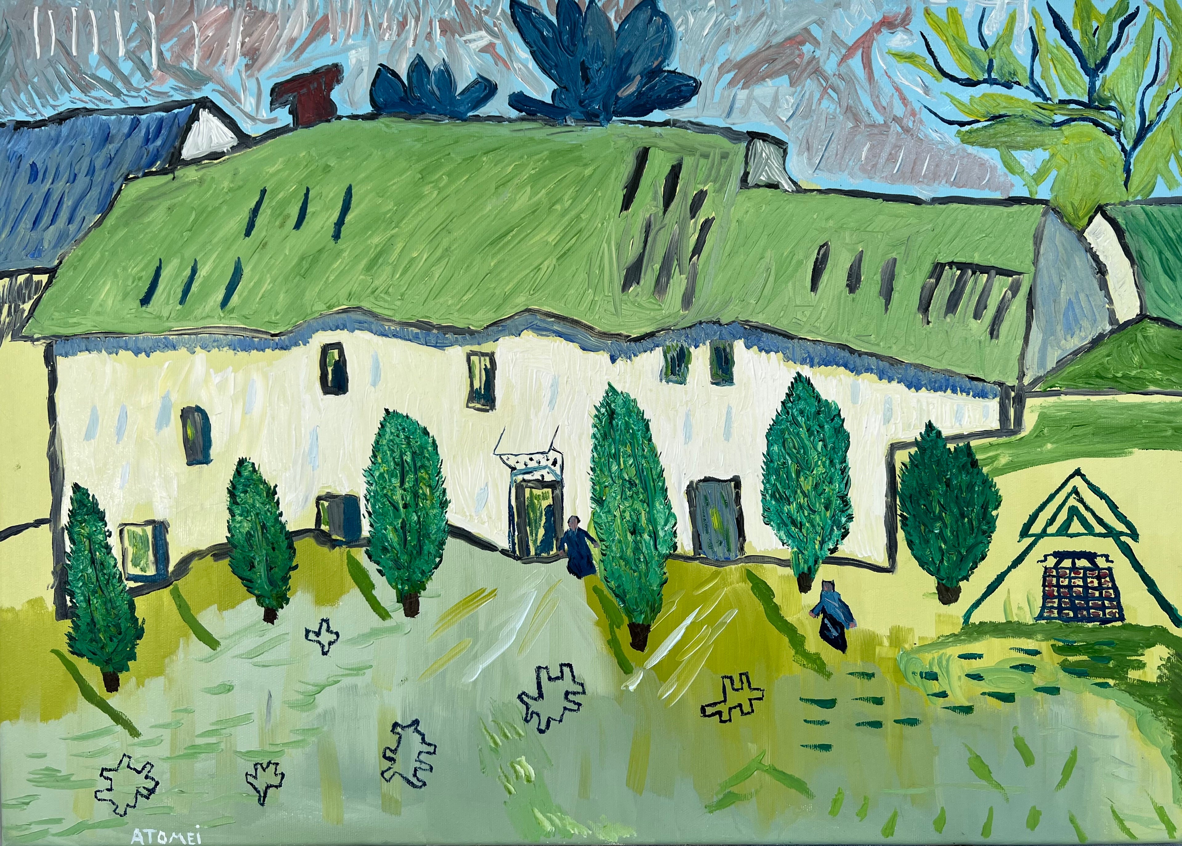 à la maison du grand-père