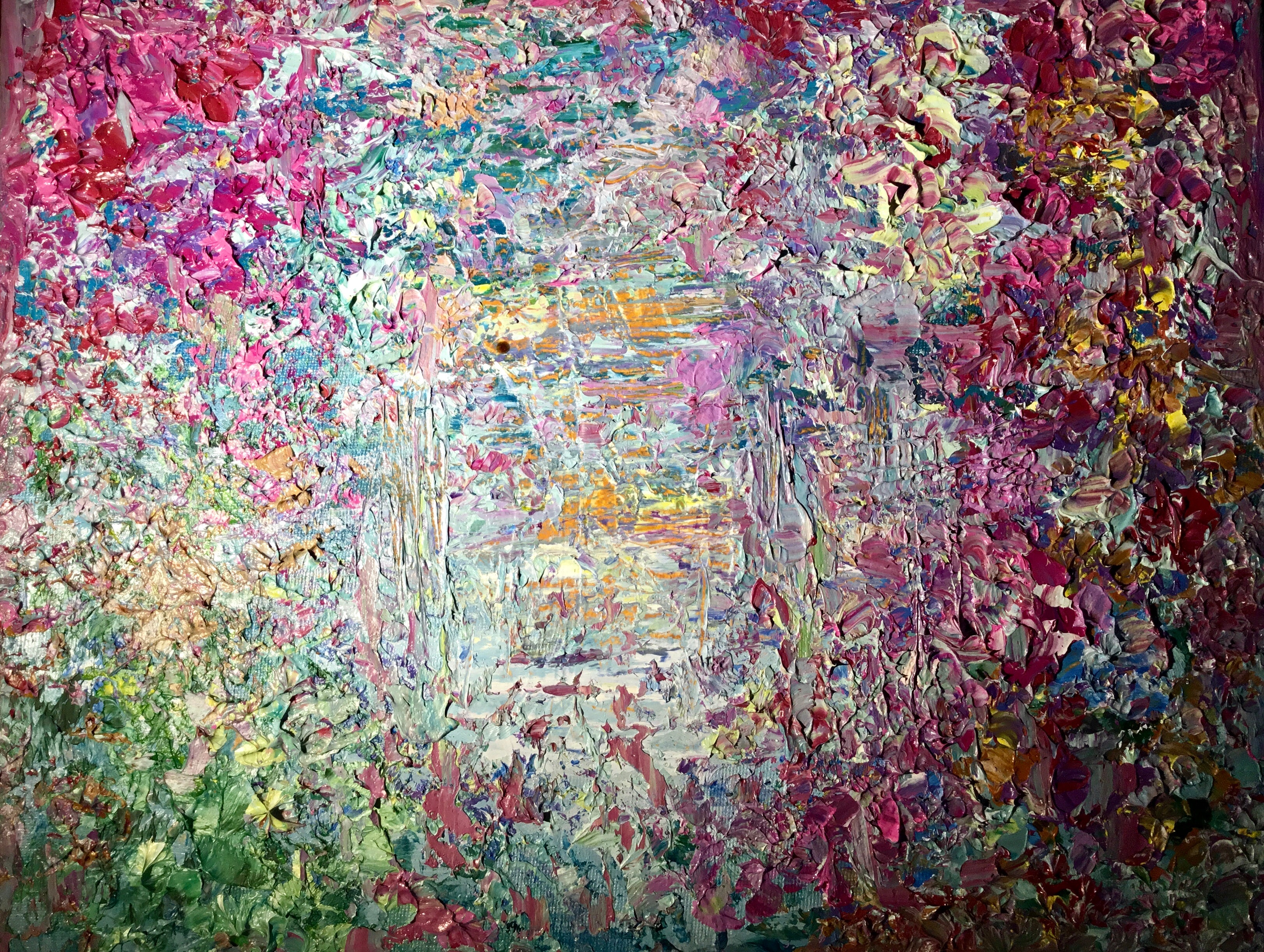 Spring fantasy oil painting