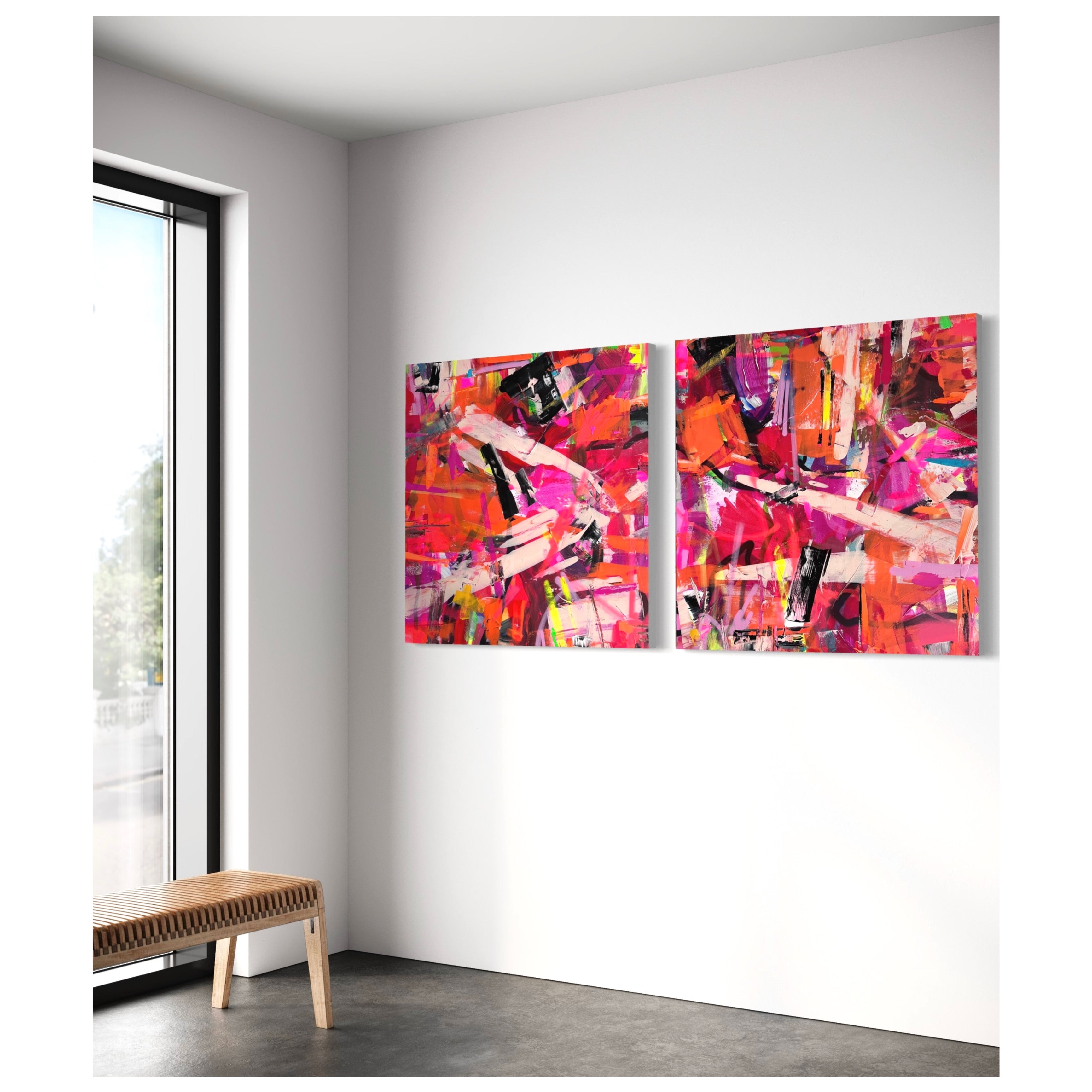 Take the risk or lose the chance - XXL abstract paintings