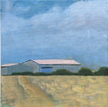 The Pink Roof - framed painting