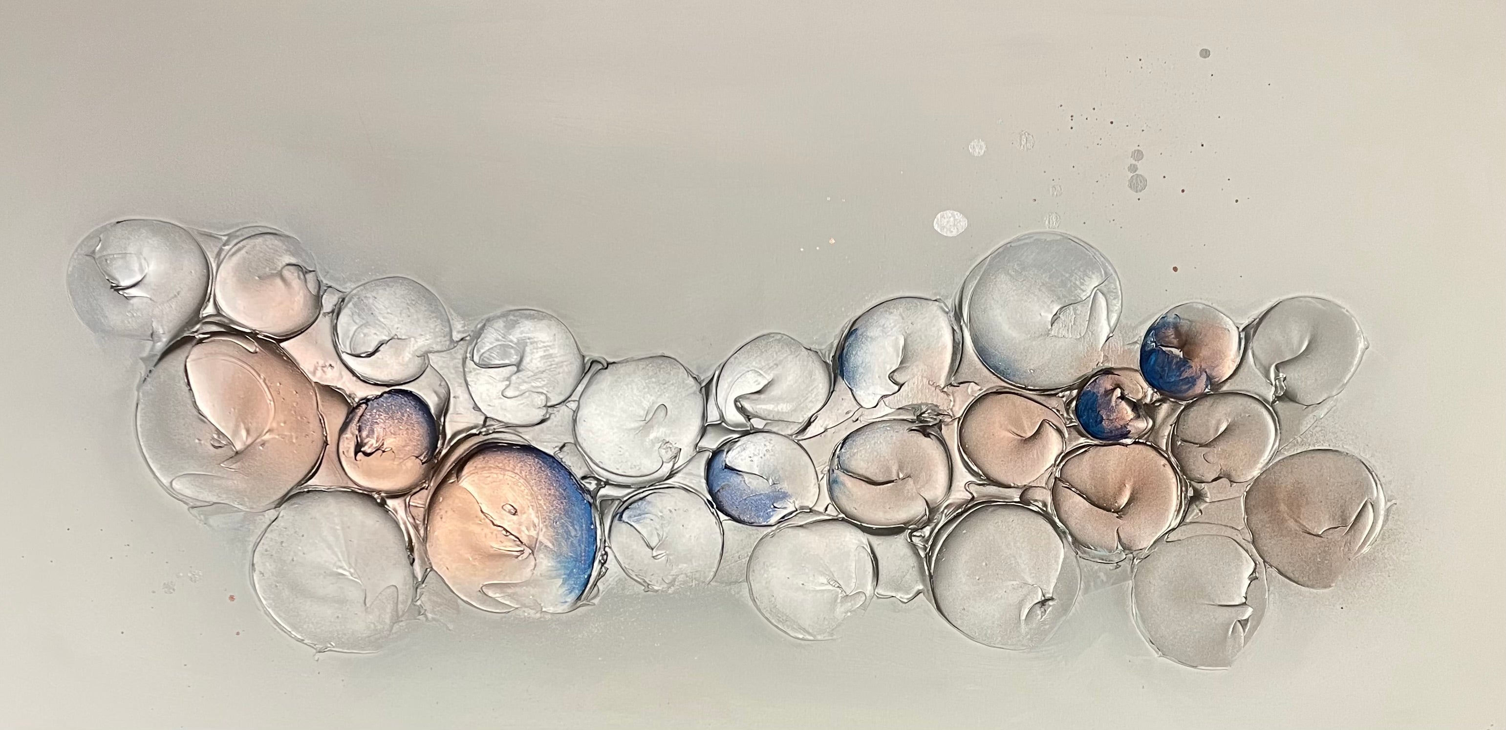 Bubbles - Silver/Copper/Blue