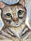 Andy - cat watercolor painting