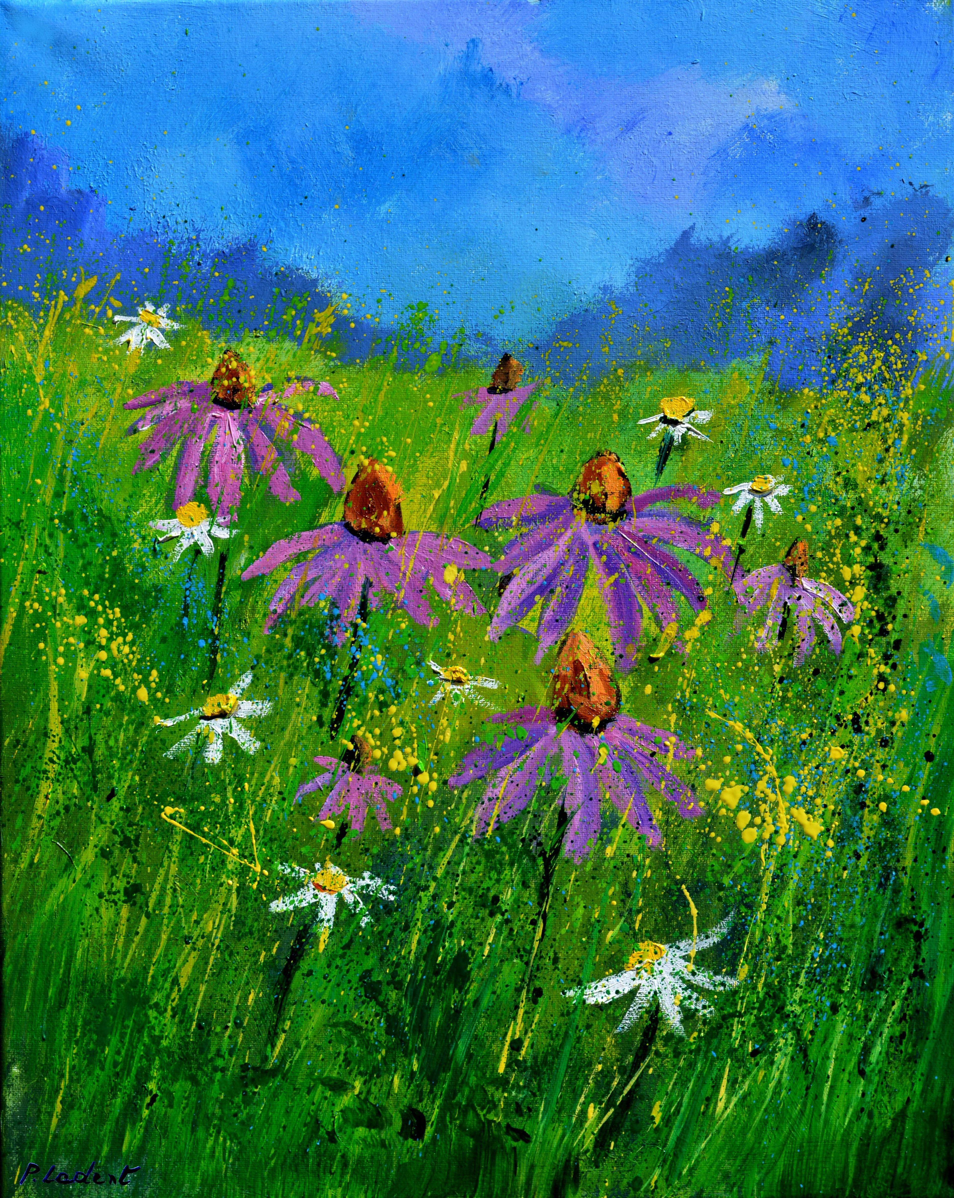 A few rudbeckias