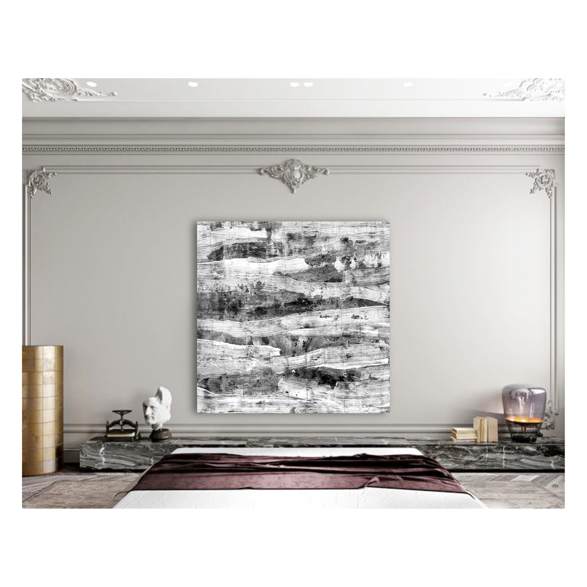 Fly me to the moon - XXL abstract art Extra large