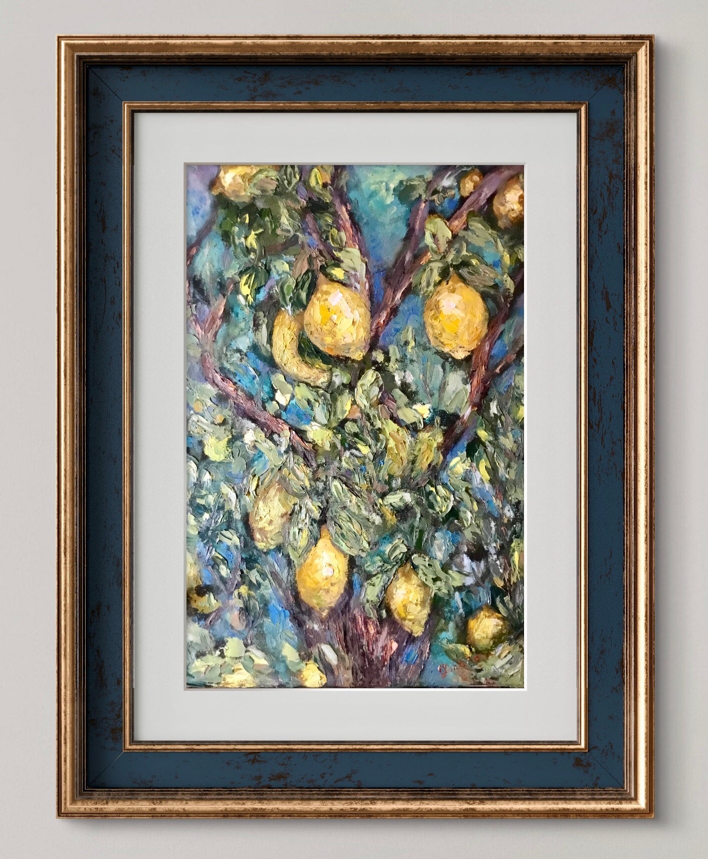 Original Lemon Tree Oil Painting /Made to order
