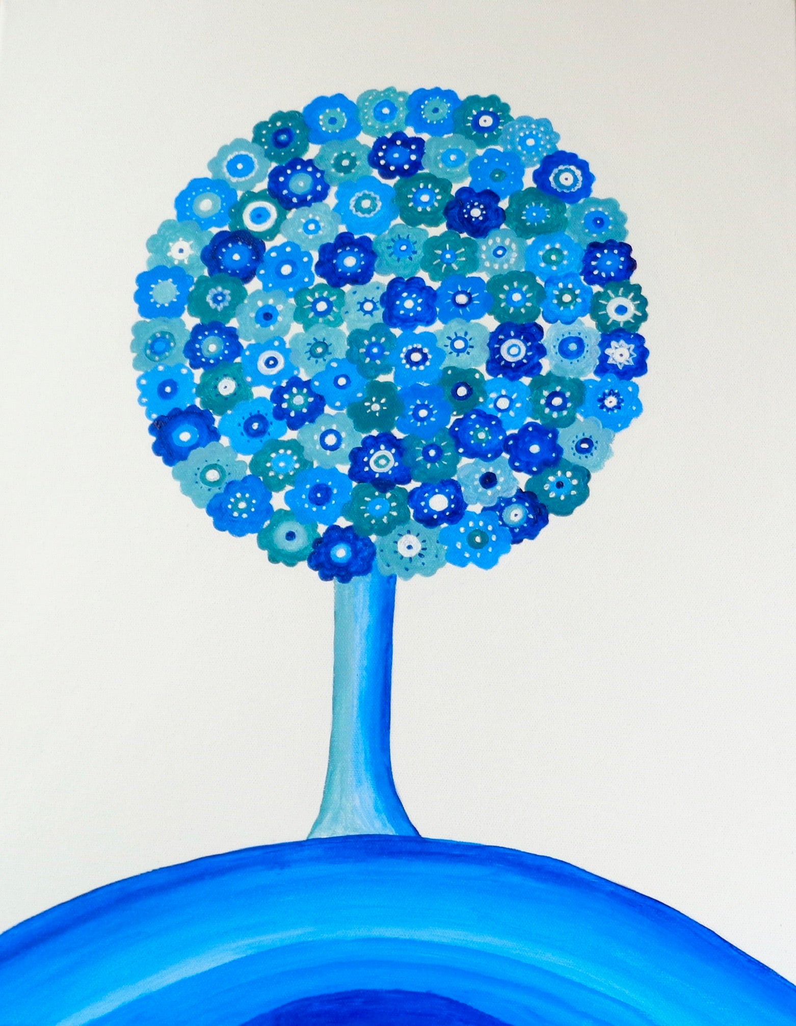 Blue Flower Tree