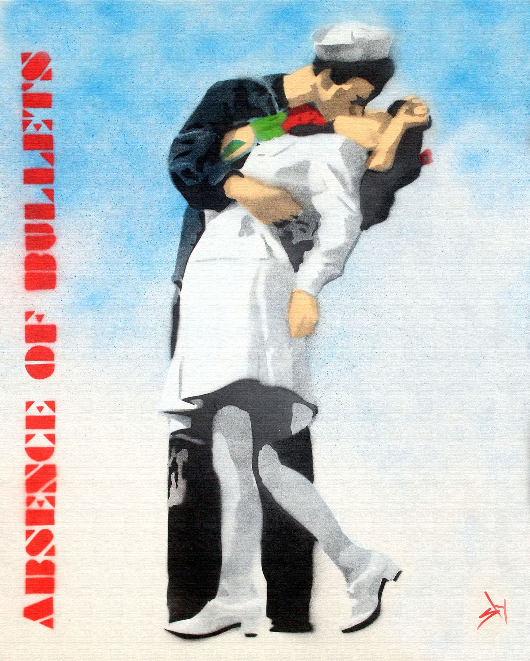 Absence of Bullets. (on box canvas)