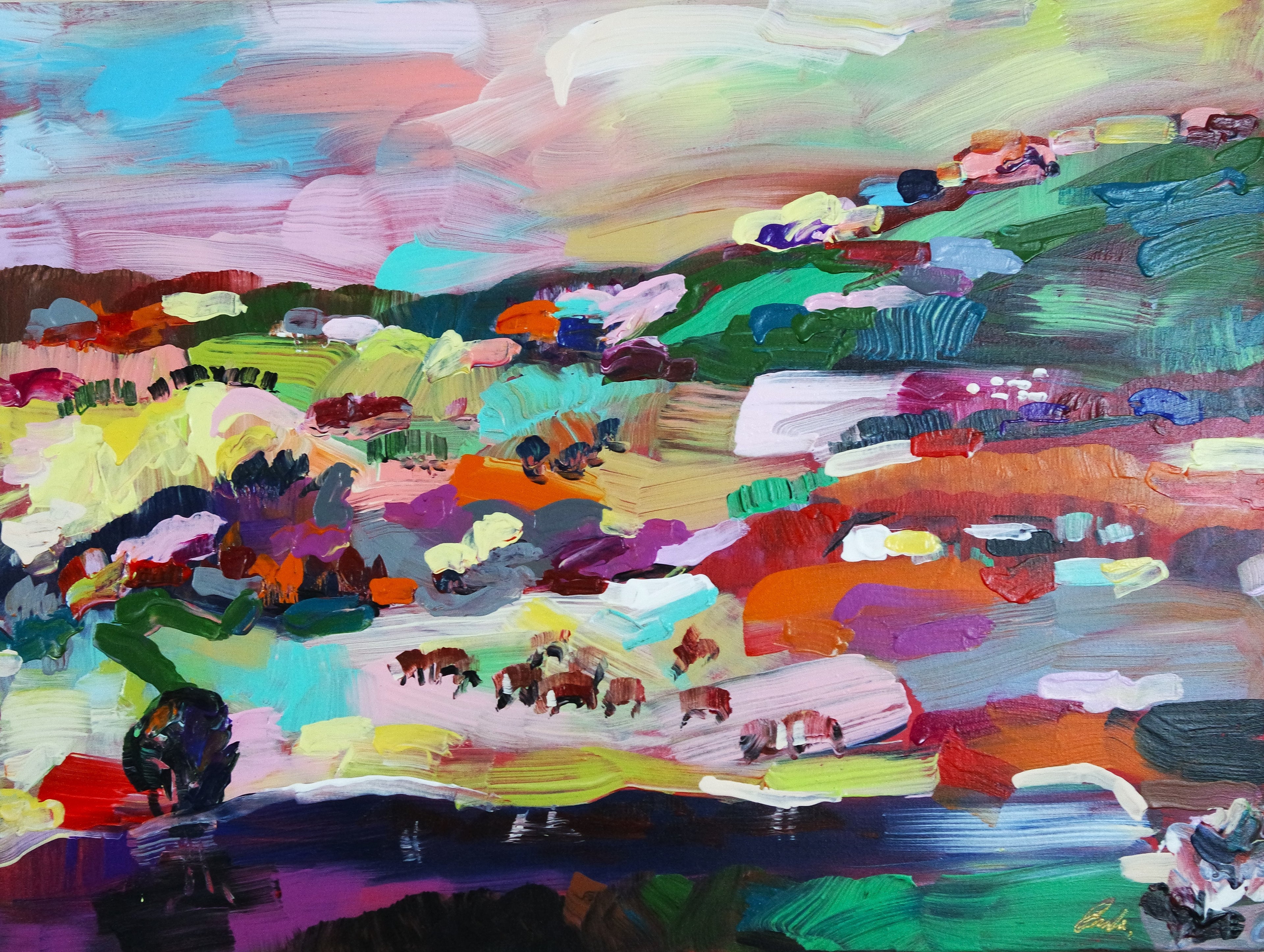 Abstract Colourful Yummy Landscape 5187
