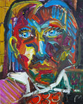 Abstract Cubist Expresstion Portrait 373