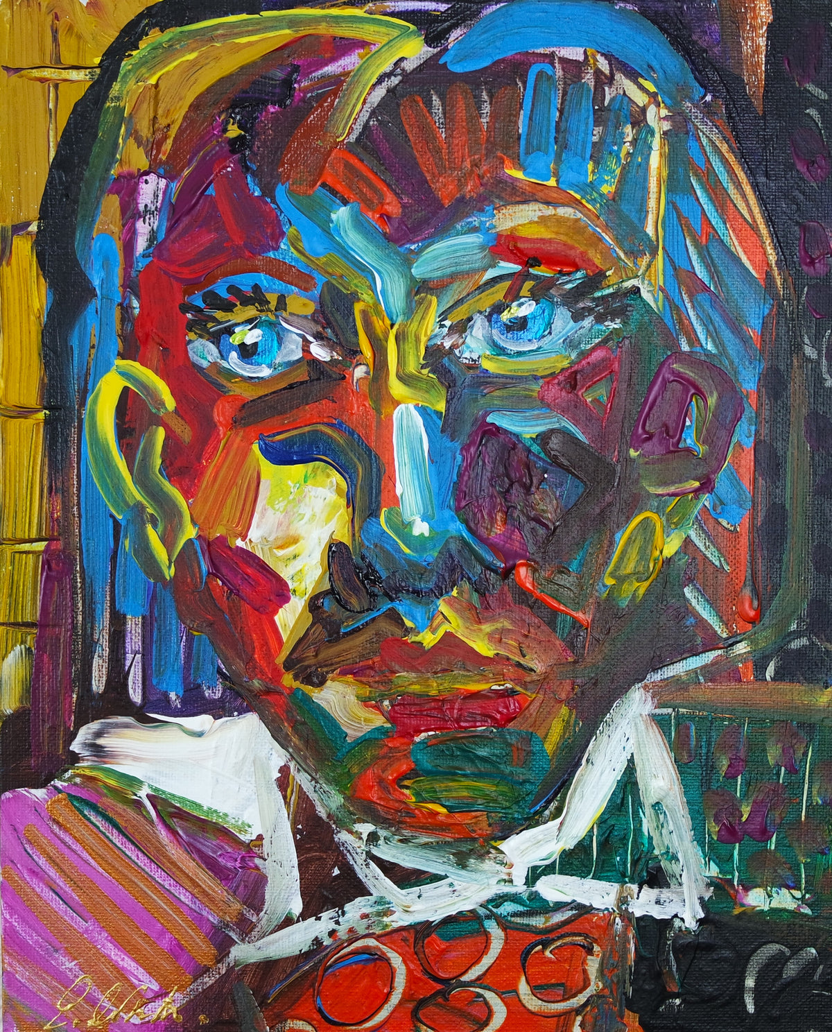 Abstract Cubist Expresstion Portrait 373