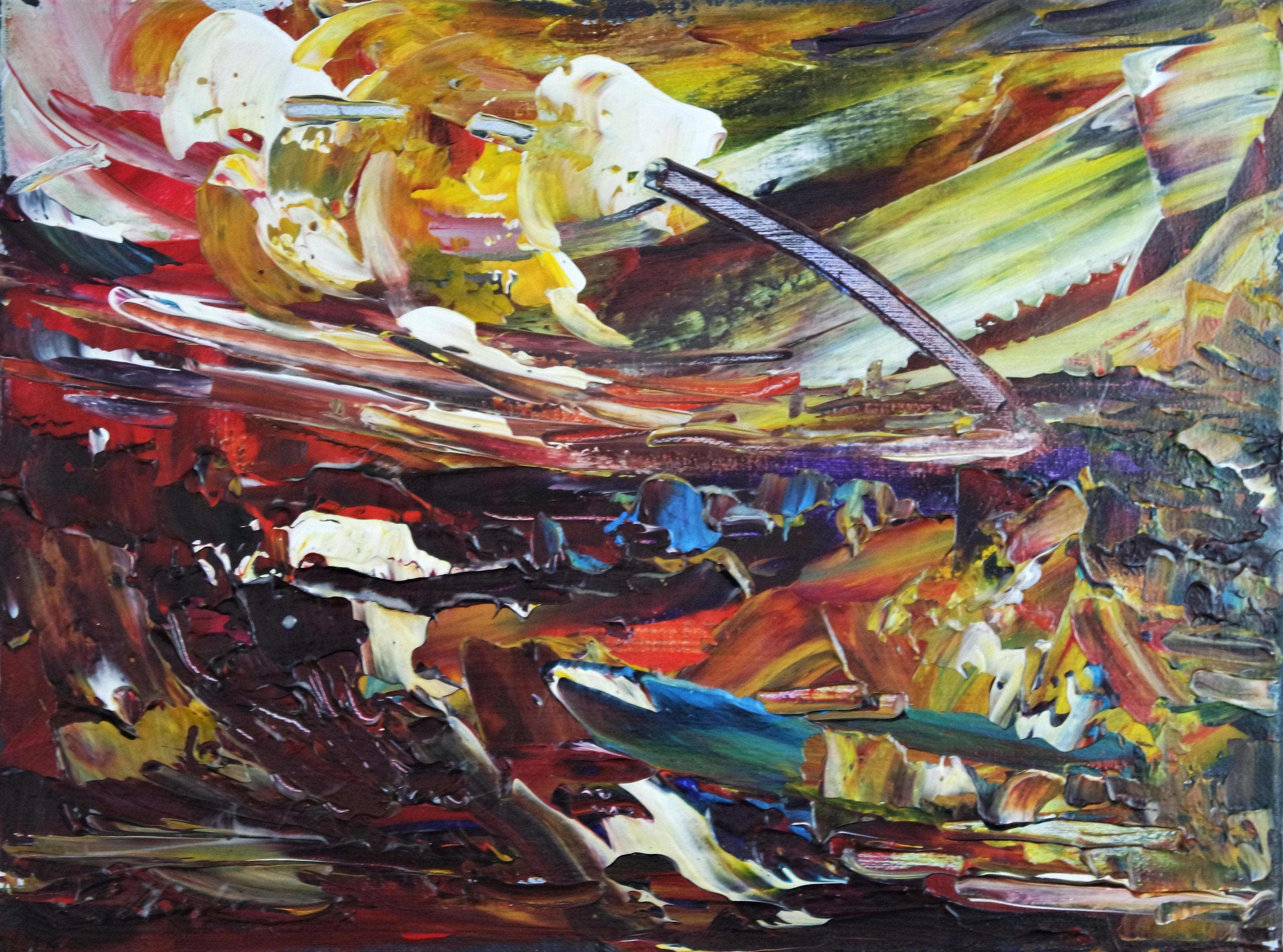 Abstract Landscape Rainbow 132
