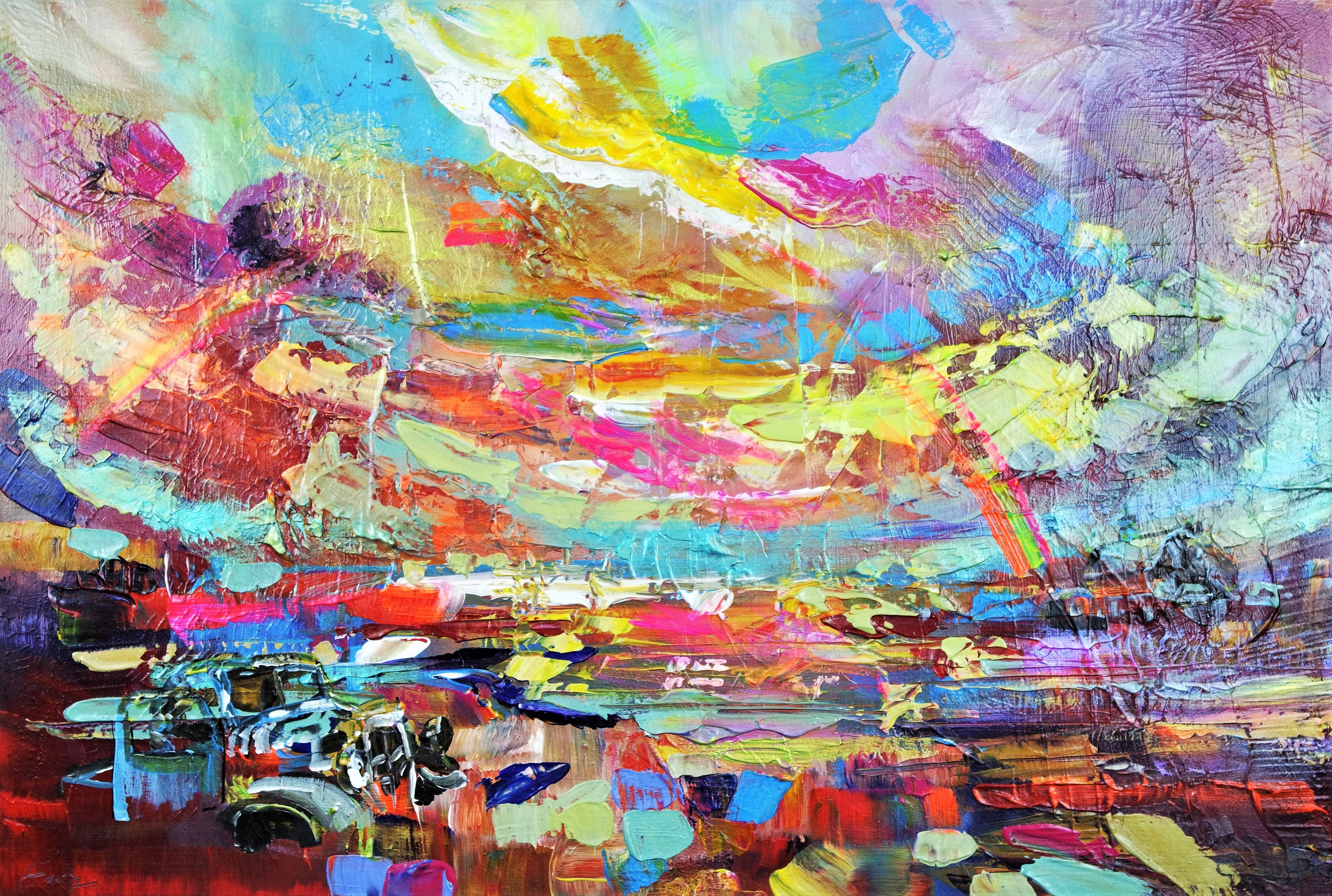 Abstract Landscape Sunset 088