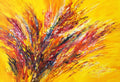 Yellow Red Abstraction XL 8