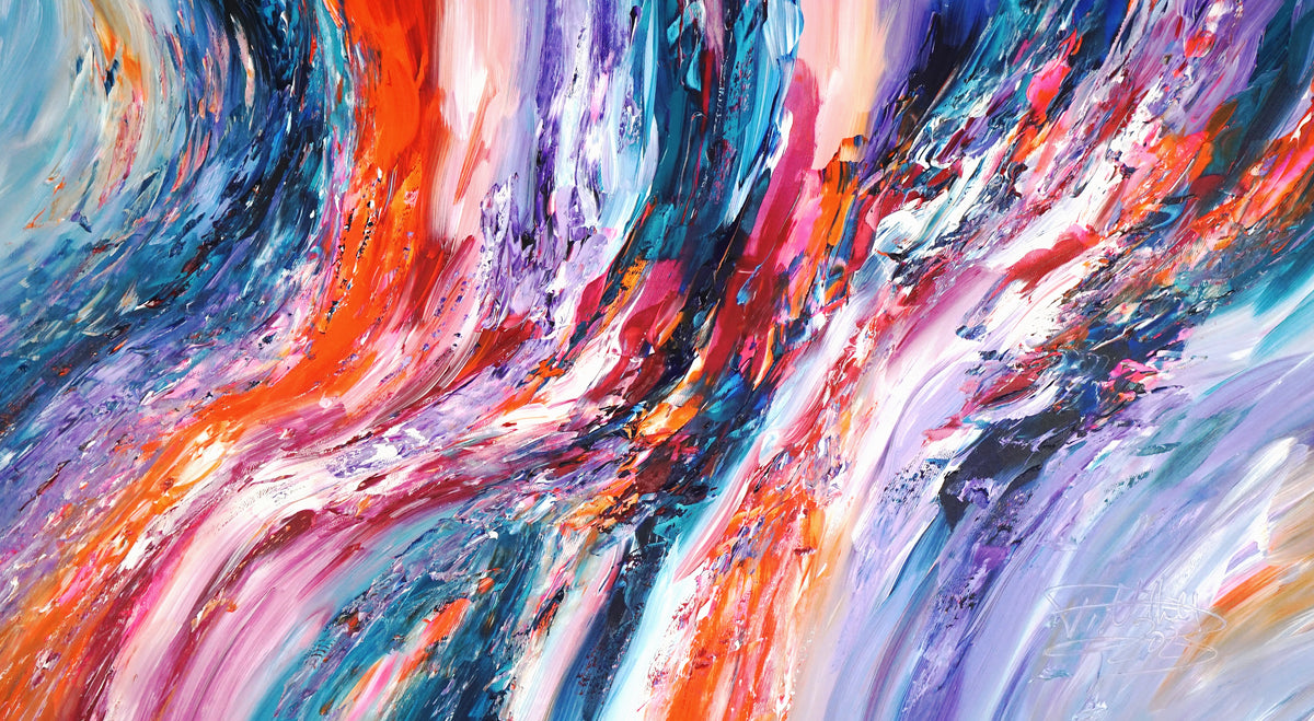 Magenta Blue Waves L 1