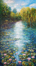 Magical Water Lilies L 1    Oil