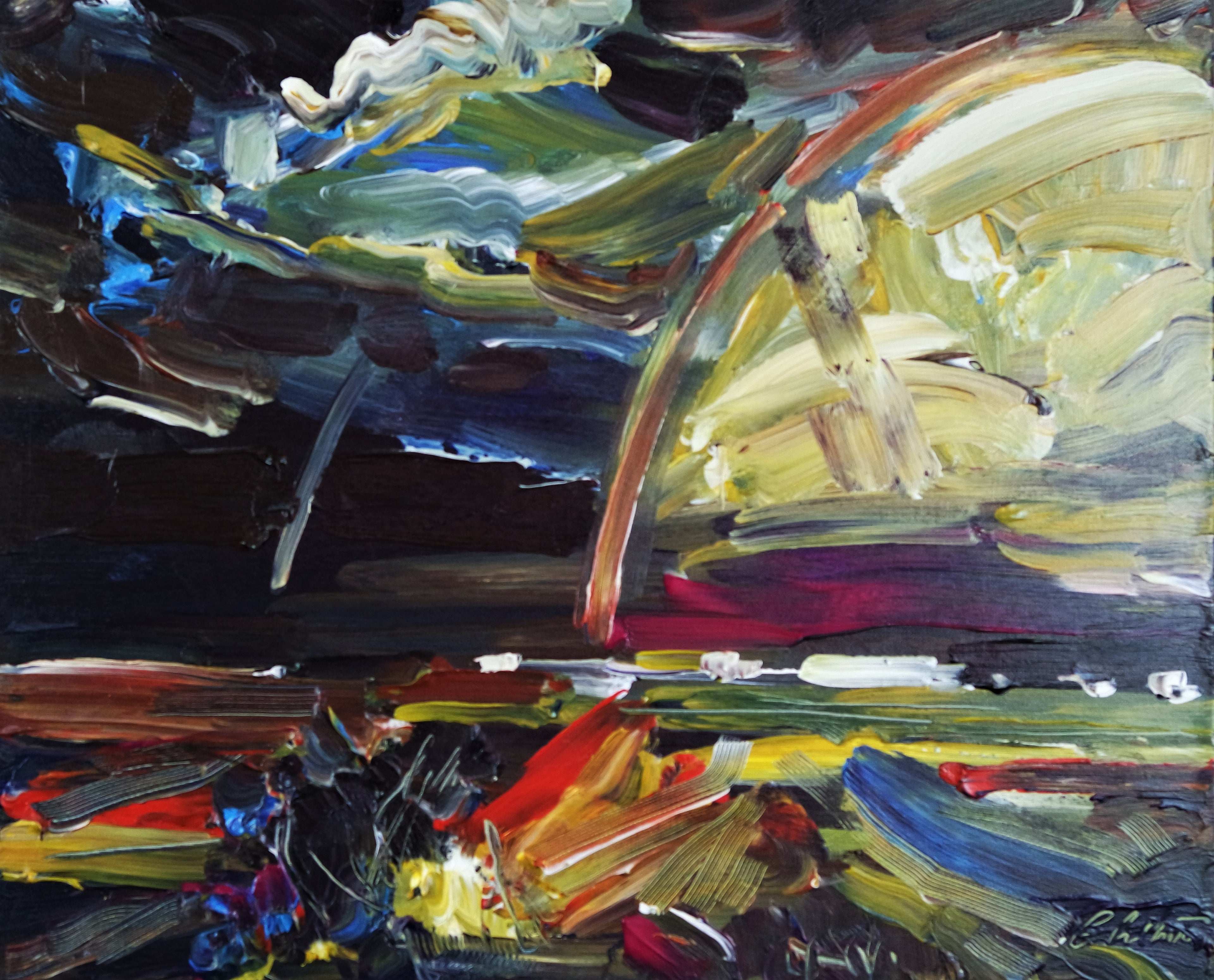 Abstract Rainbow landscape 041