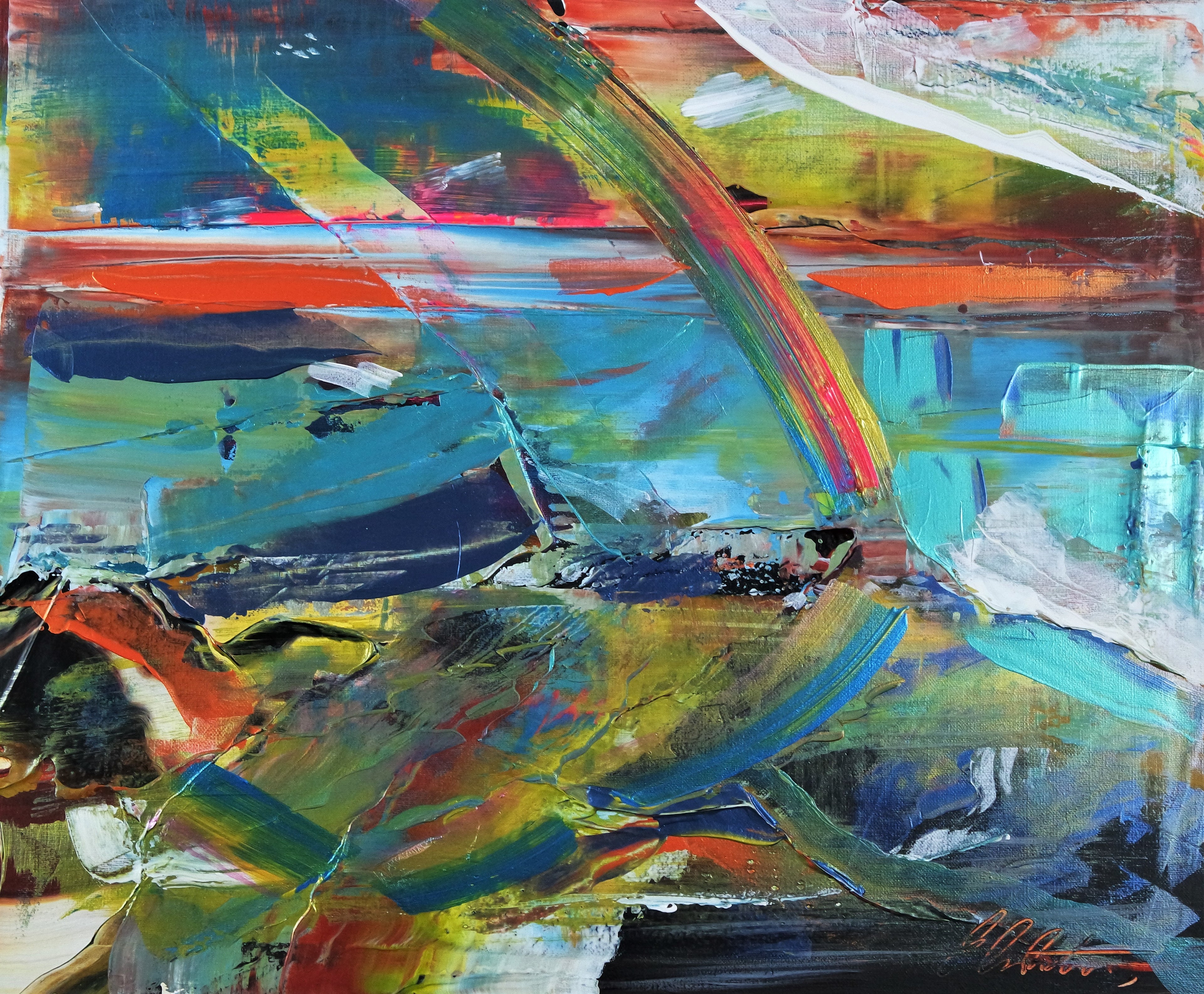 Abstract Rainbow landscape 274