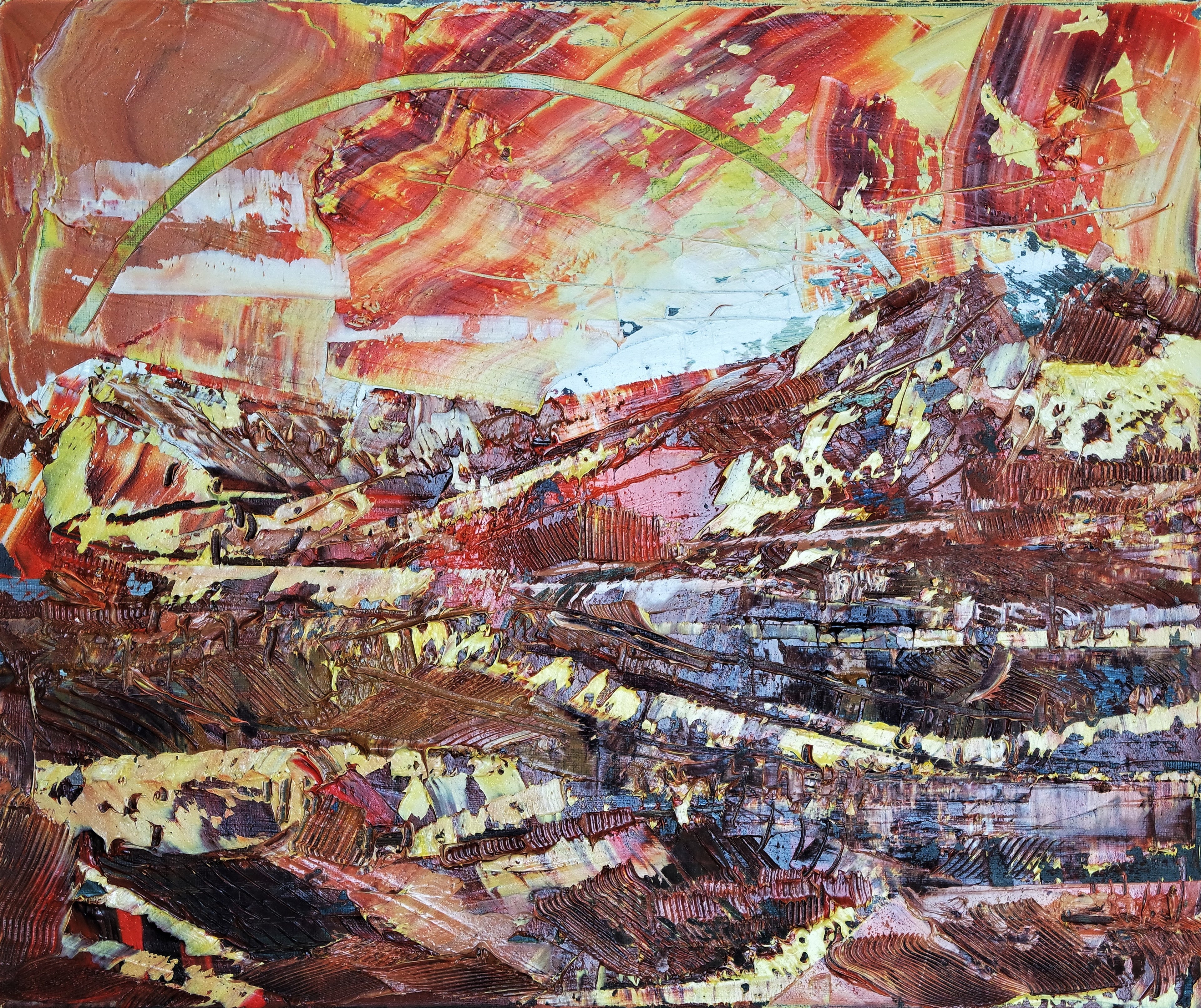 Abstract Rainbow landscape 373