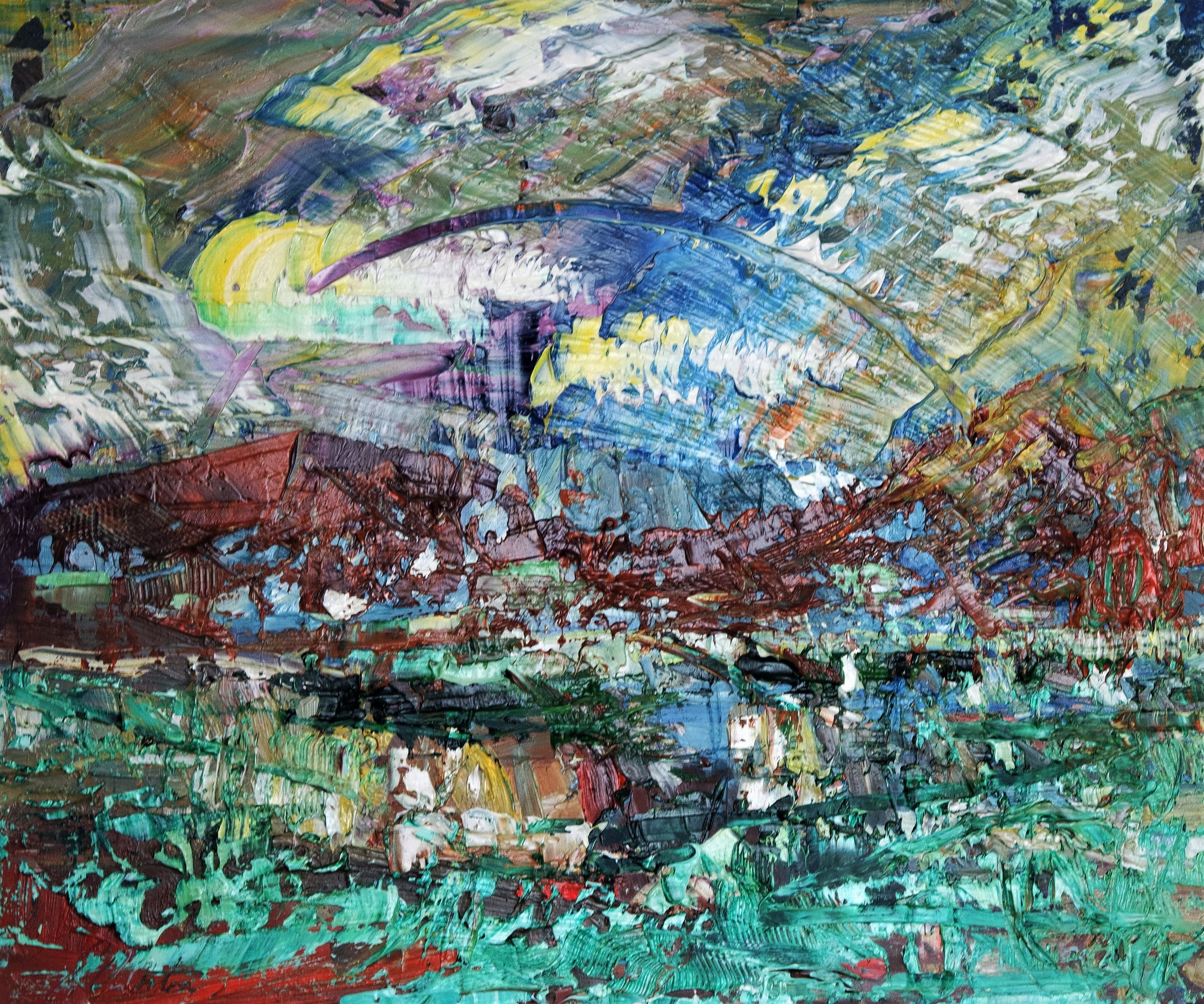Abstract Rainbow landscape 376