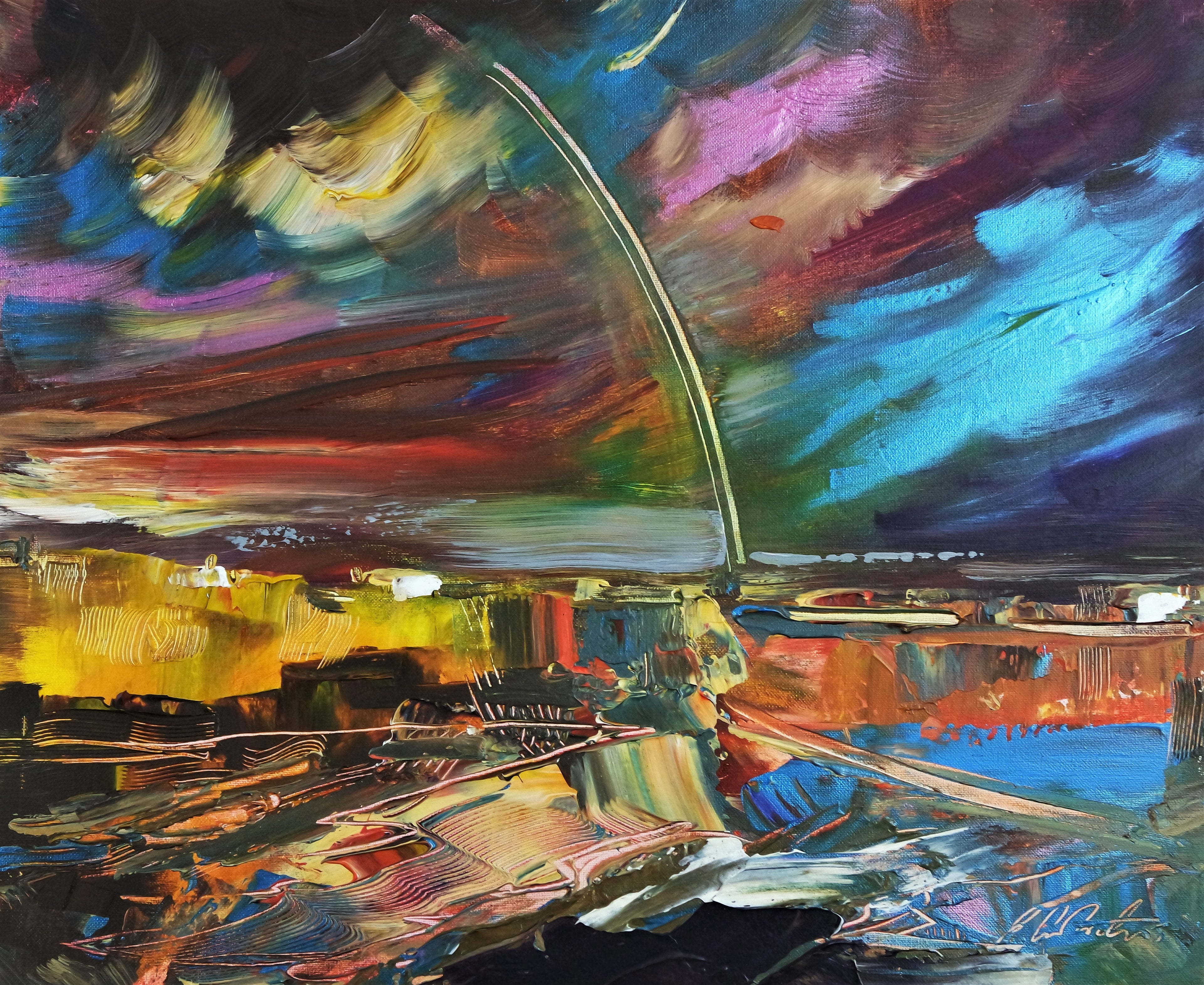 Abstract Rainbow landscape 981