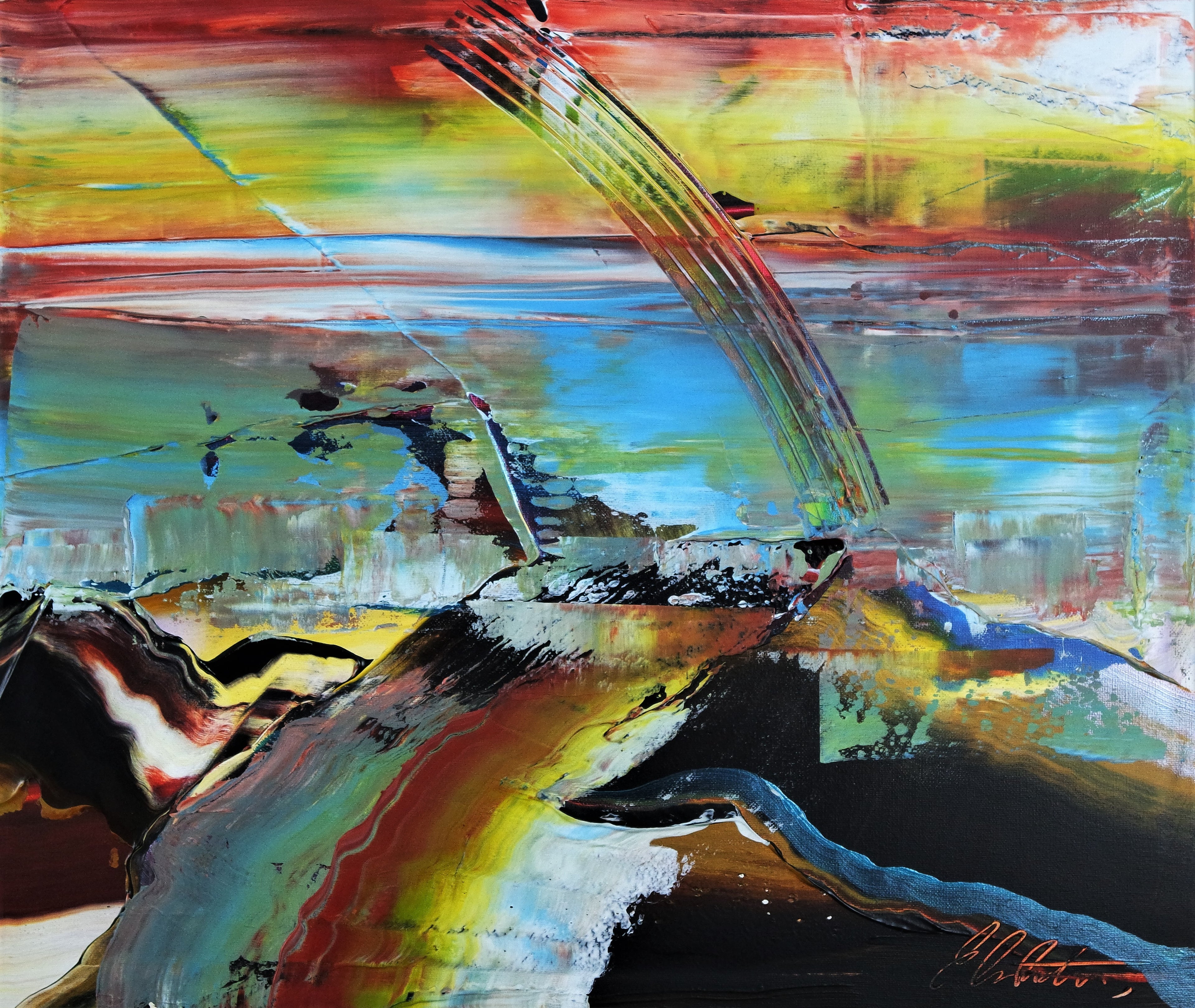 Abstract Rainbow landscape 987