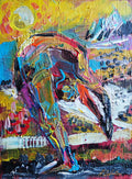Abstract Sunny Yoga Expression 545