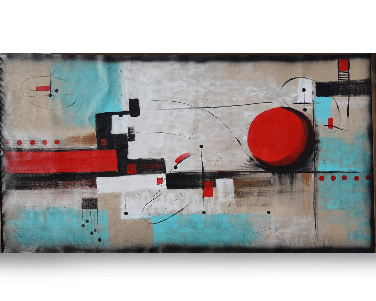 Abstract painting A1178 - XXL canvas