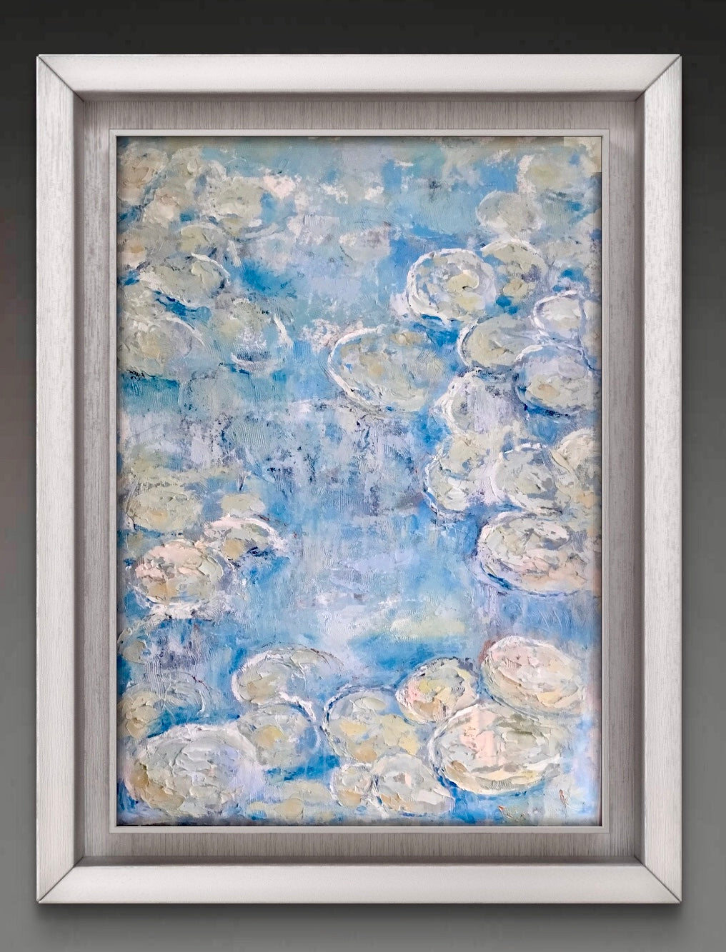 Lily Drift – Original Oil Painting on Unstretched Canvas