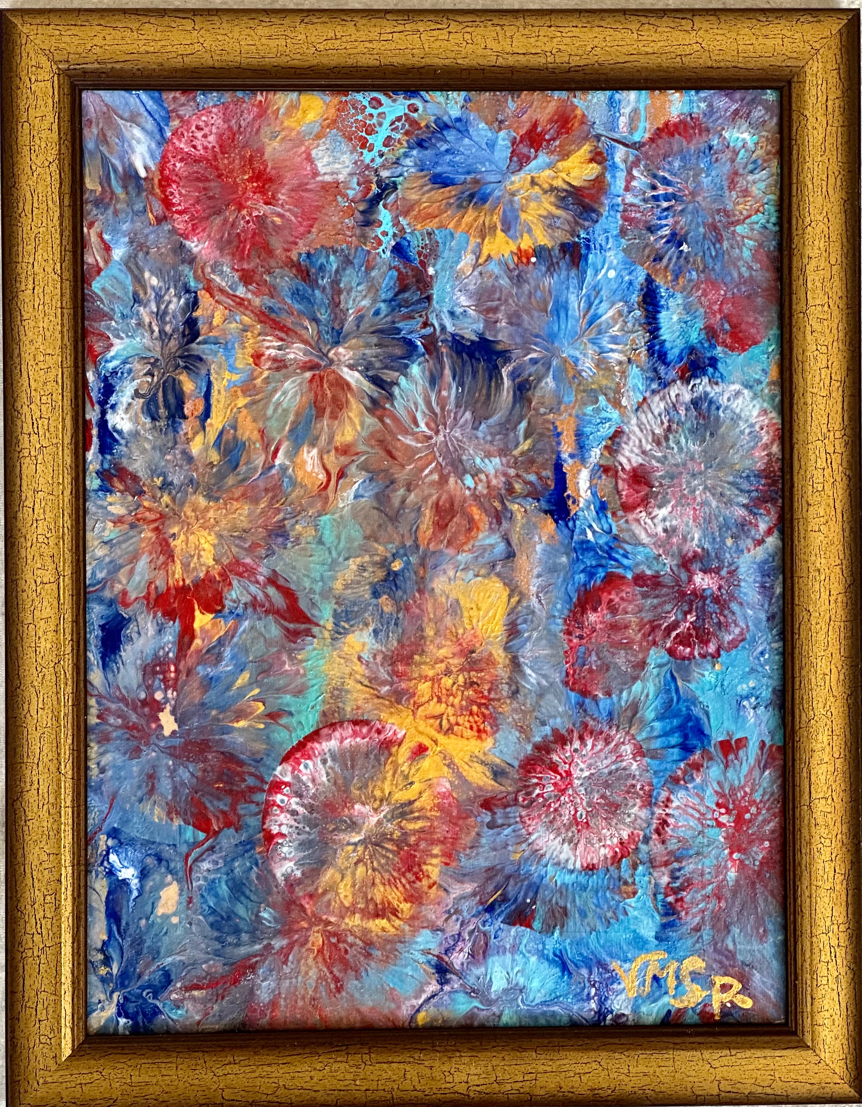 Colorful flowers at the bottom of the sea