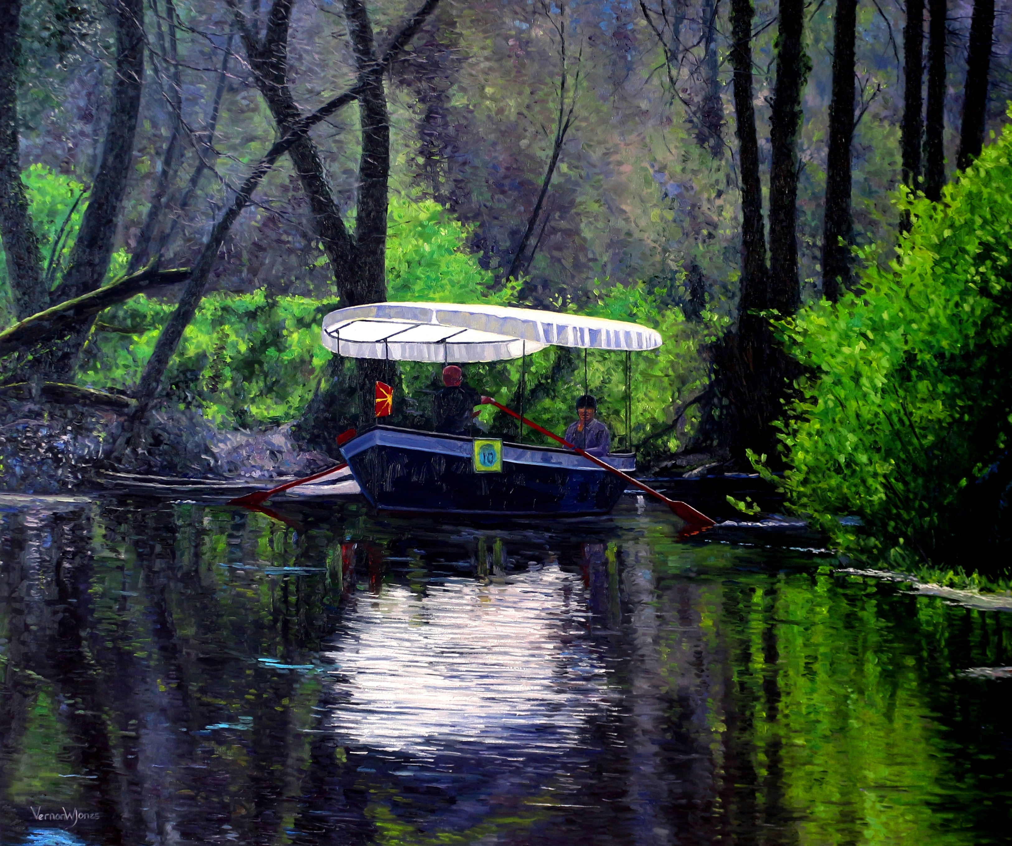 "Afternoon Boat ride on the River Drim""